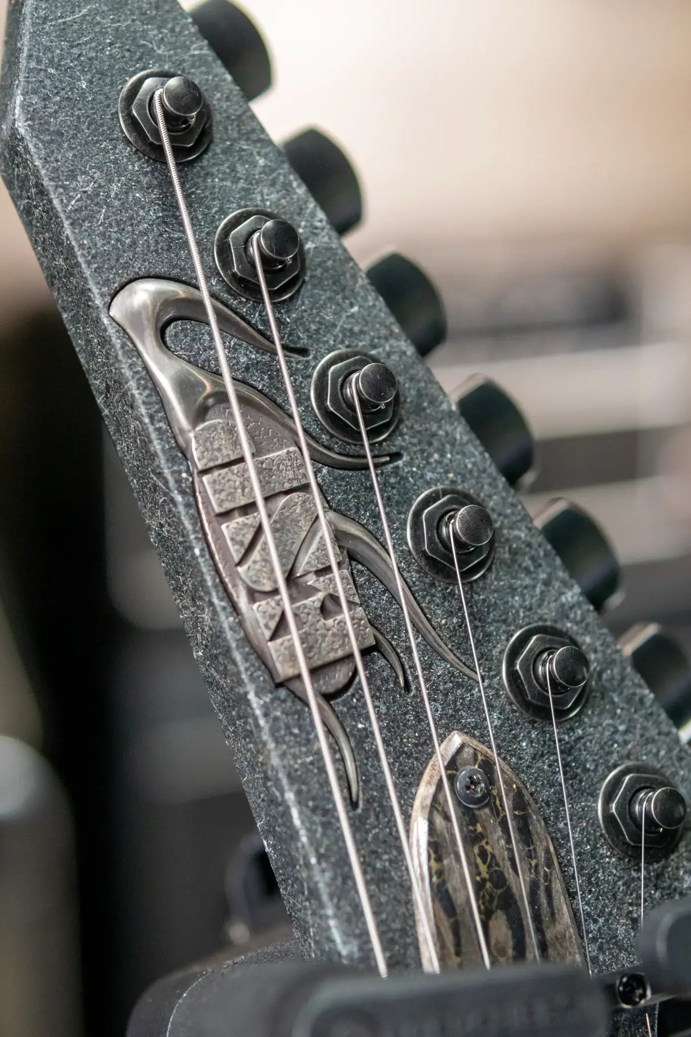 ESP 2025 NAMM Exhibition Custom Shop Arrow Electric Guitar - Basalt Stone Effect with Hardshell Case