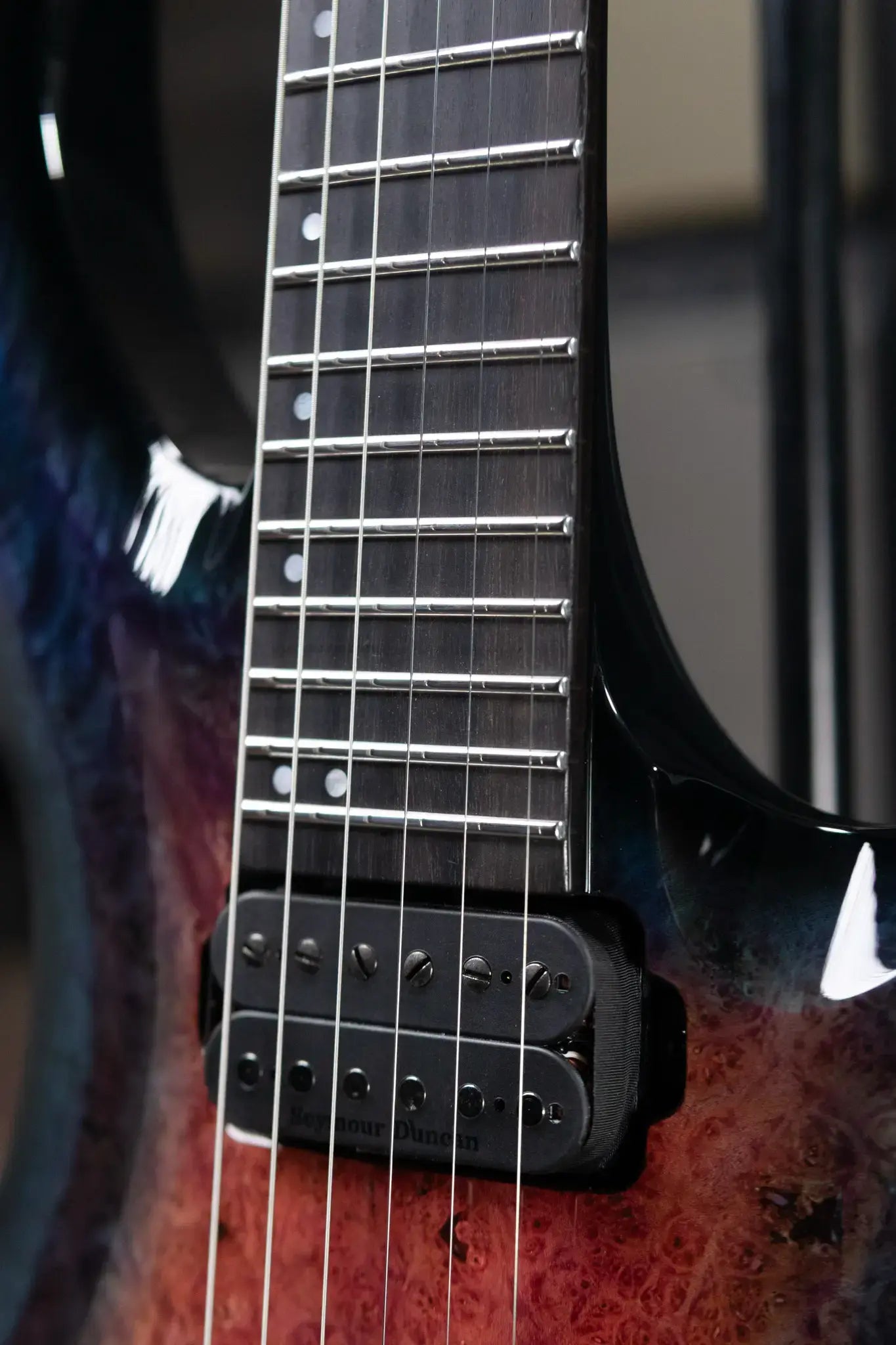 ESP Custom Shop FRX CTM Electric Guitar - Magenta Blue Burst with Hardshell Case