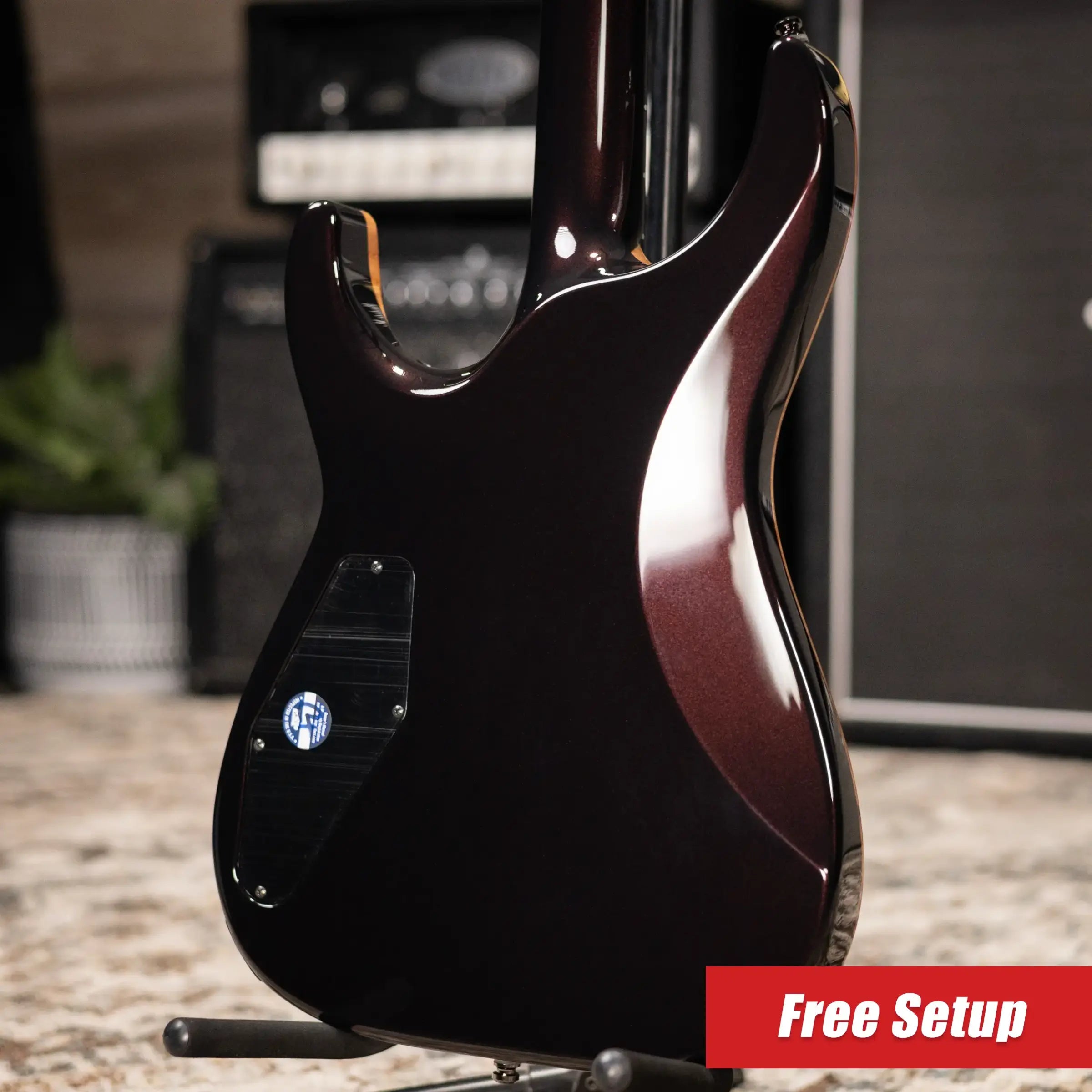 ESP Custom Shop Horizon NT CTM Electric Guitar - See Thru Red Burst with Hardshell Case