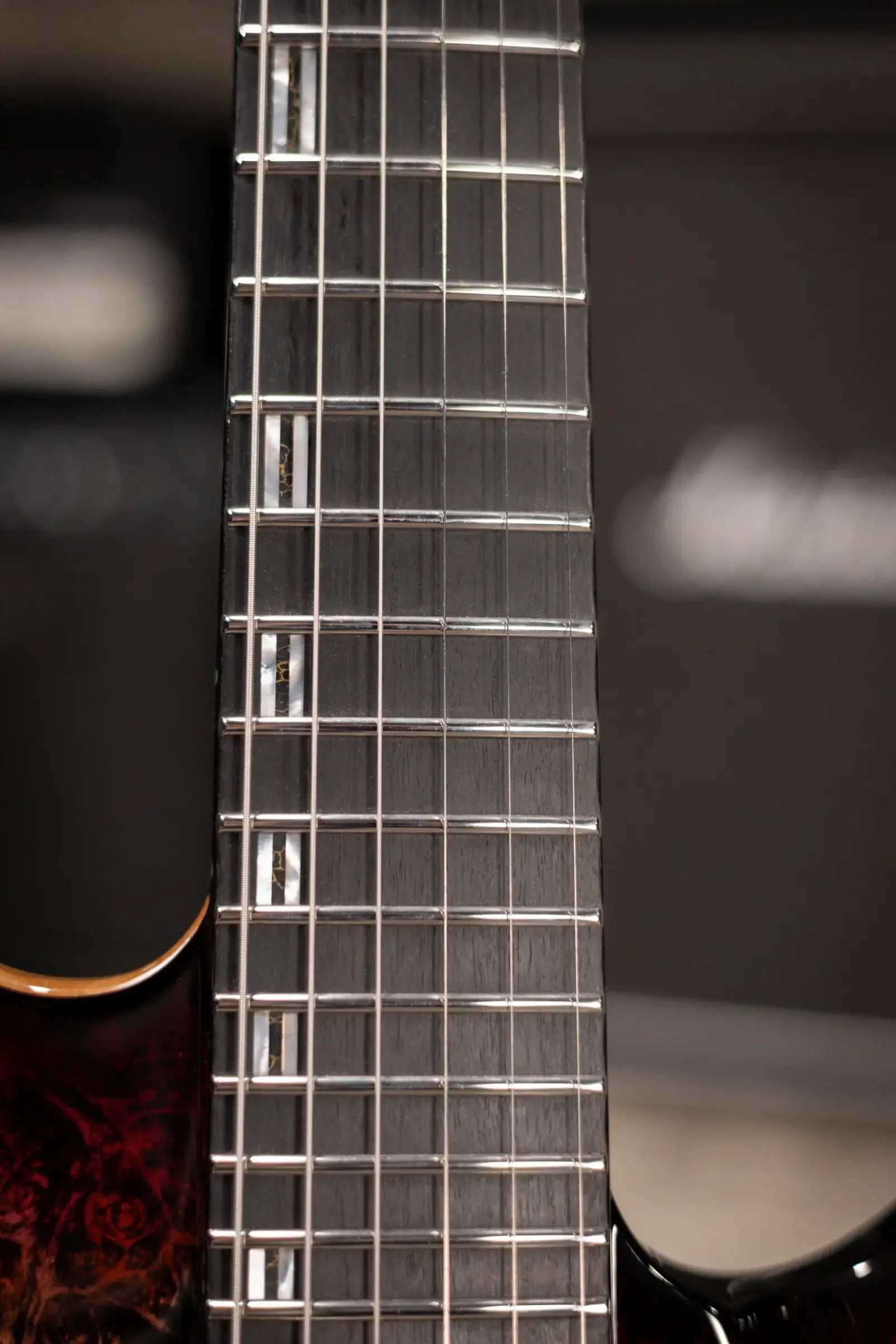 ESP Custom Shop Horizon NT CTM Electric Guitar - See Thru Red Burst with Hardshell Case