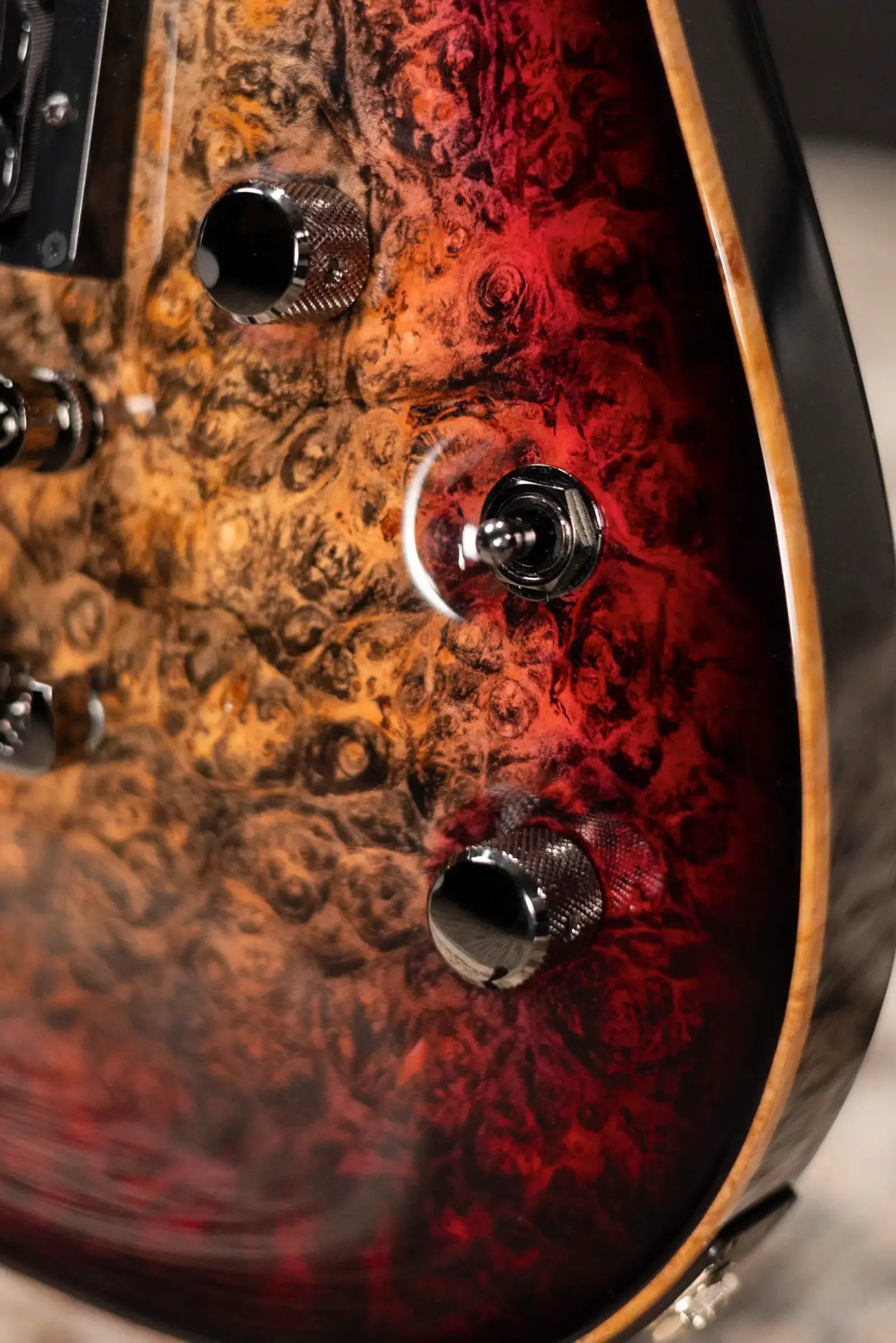 ESP Custom Shop Horizon NT CTM Electric Guitar - See Thru Red Burst with Hardshell Case