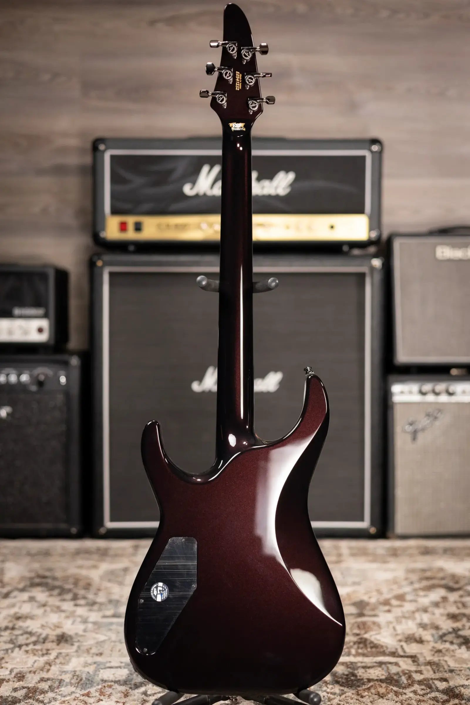 ESP Custom Shop Horizon NT CTM Electric Guitar - See Thru Red Burst with Hardshell Case