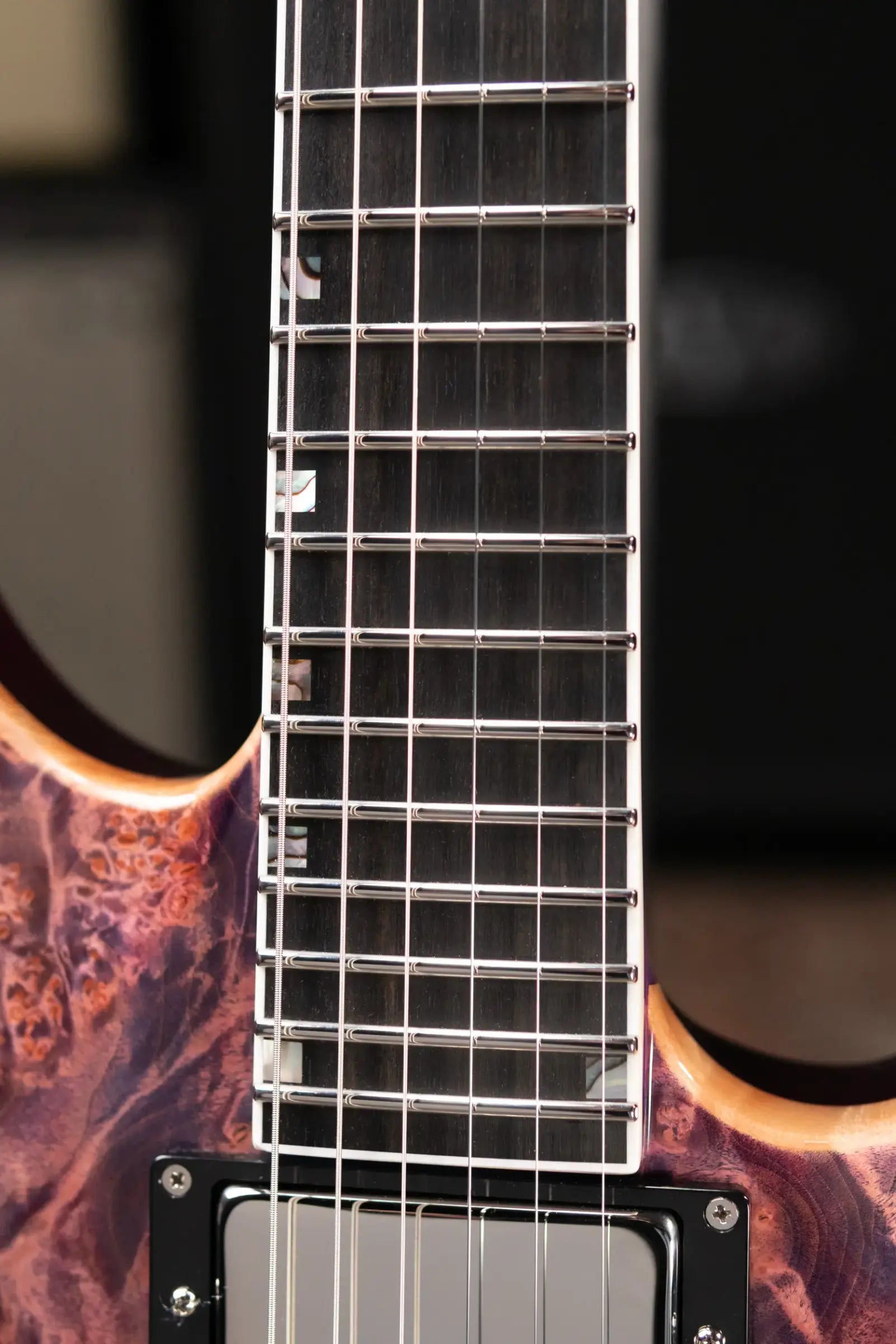 ESP Custom Shop USA Limited Edition Horizon II Electric Guitar - Pink Carmine with Hardshell Case