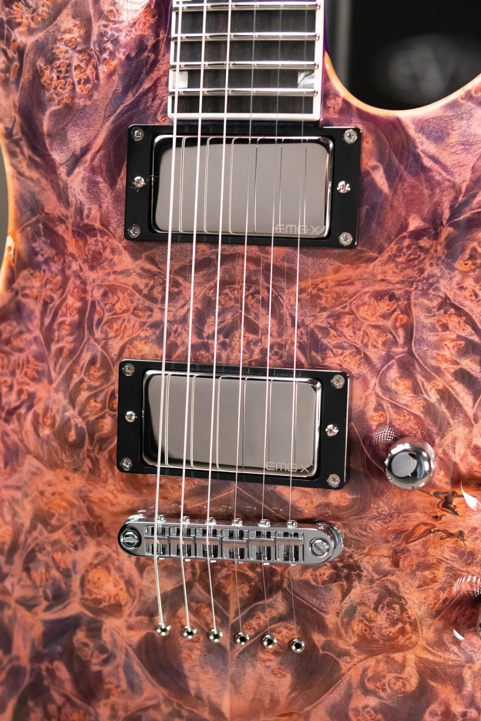 ESP Custom Shop USA Limited Edition Horizon II Electric Guitar - Pink Carmine with Hardshell Case
