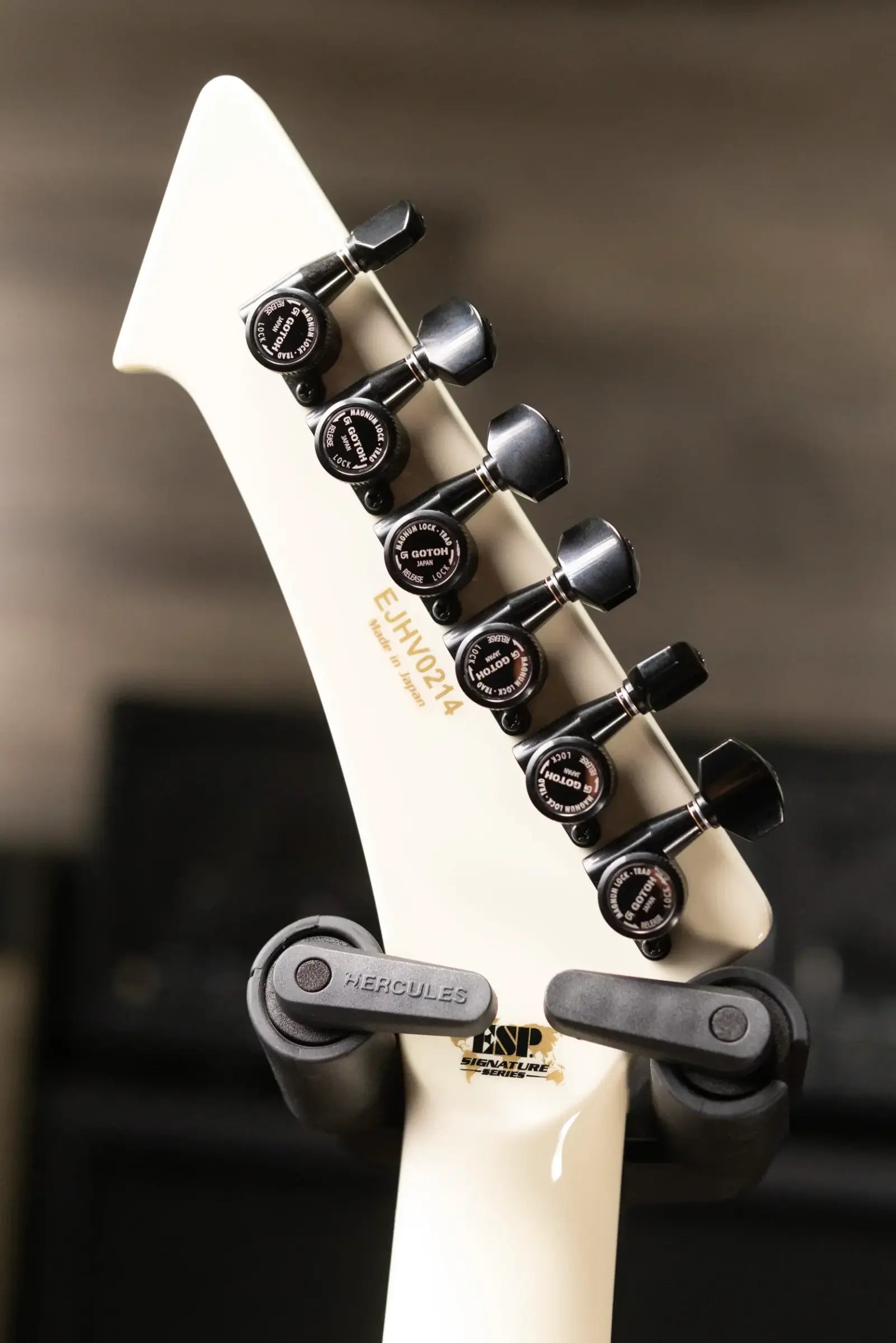 ESP James Hetfield Signature Vulture Electric Guitar - Olympic White with Hardshell Case