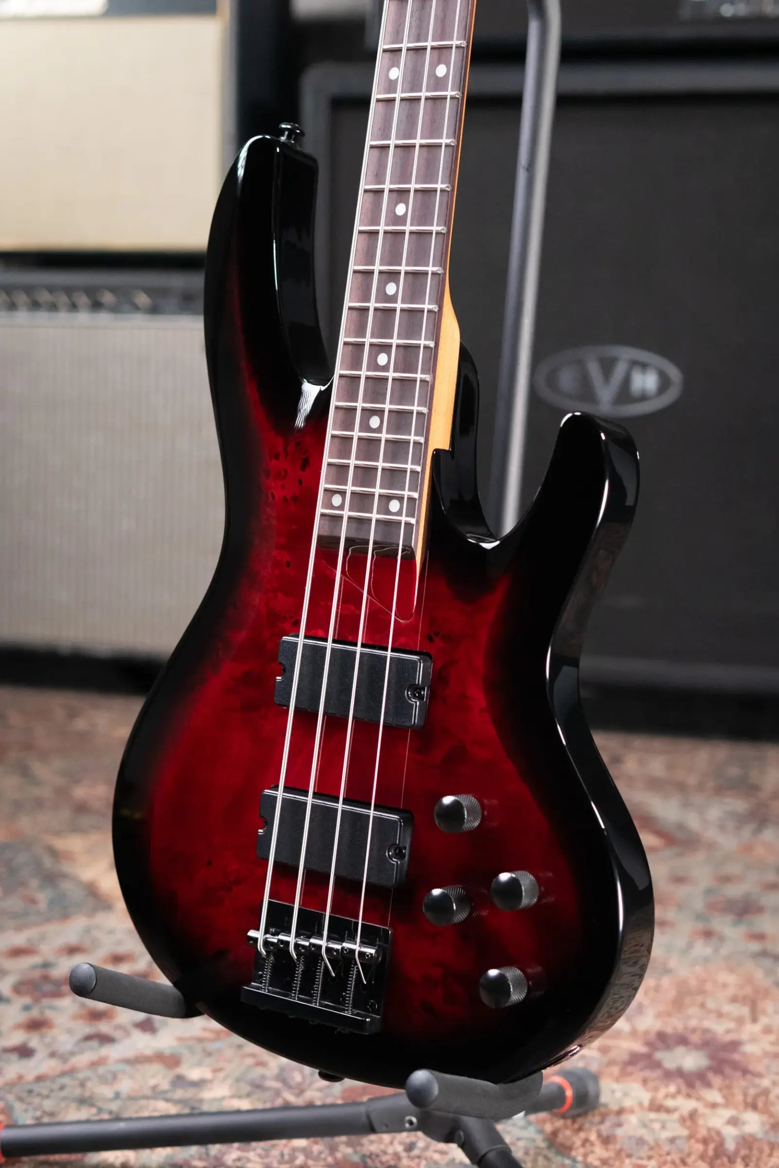 ESP LTD B-204DX Electric Bass - Red Burst