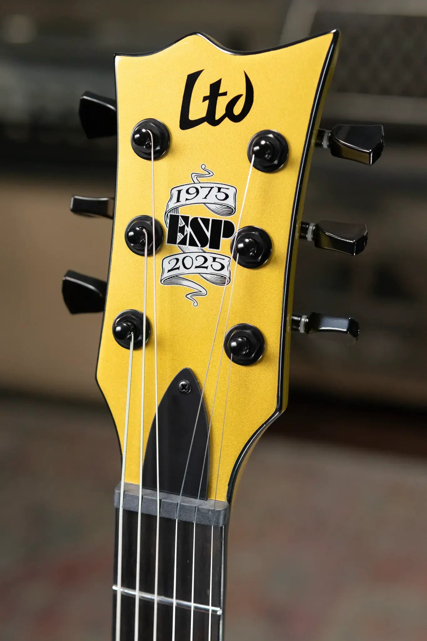ESP LTD EC-2025 50th Anniversary Electric Guitar - Metallic Gold with Hardshell Case