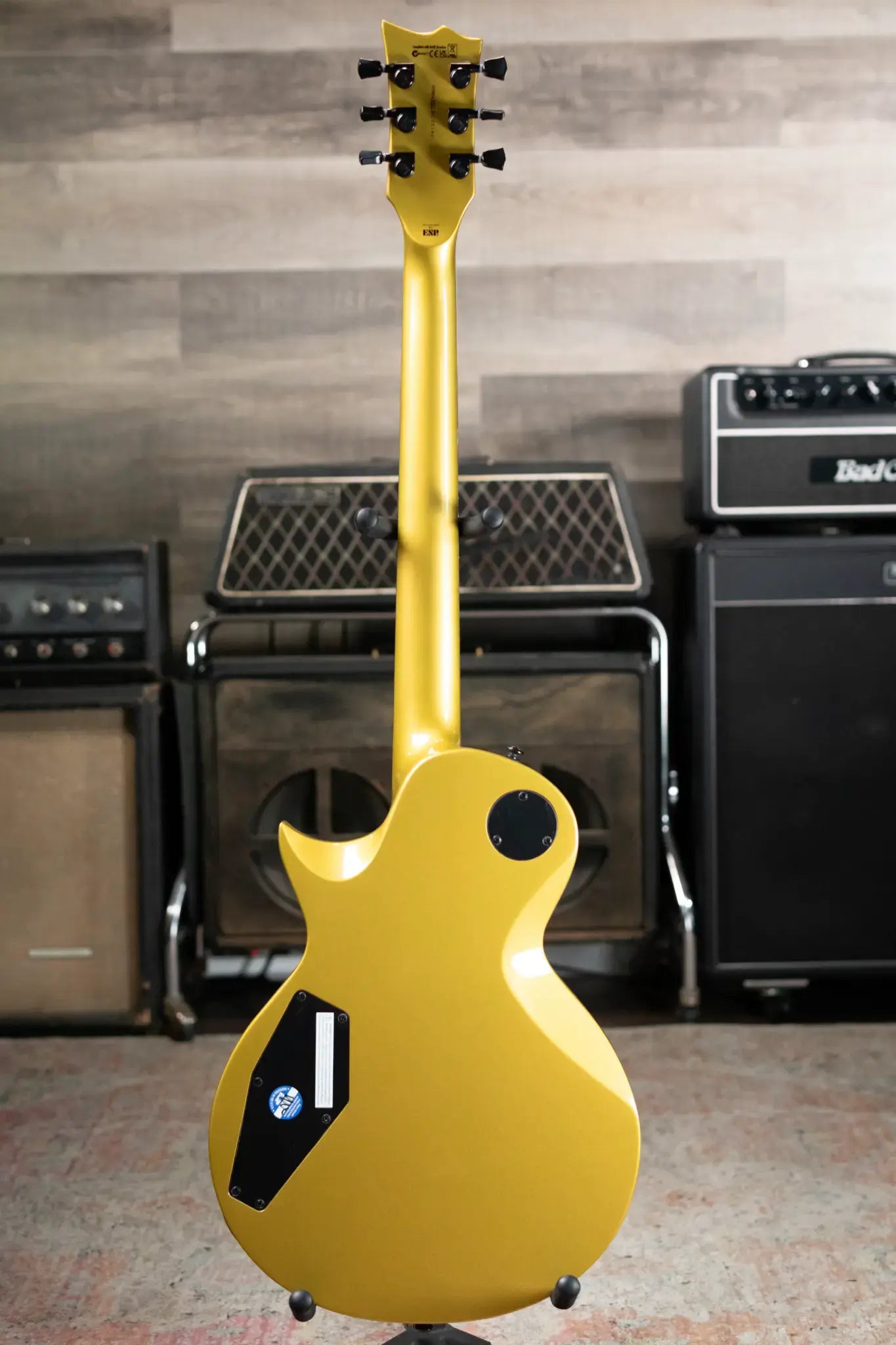 ESP LTD EC-2025 50th Anniversary Electric Guitar - Metallic Gold with Hardshell Case