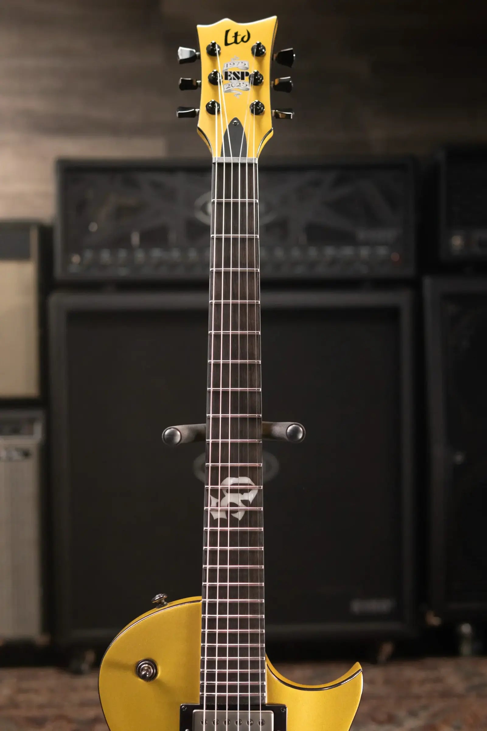 ESP LTD EC-2025 50th Anniversary Electric Guitar - Metallic Gold with Hardshell Case
