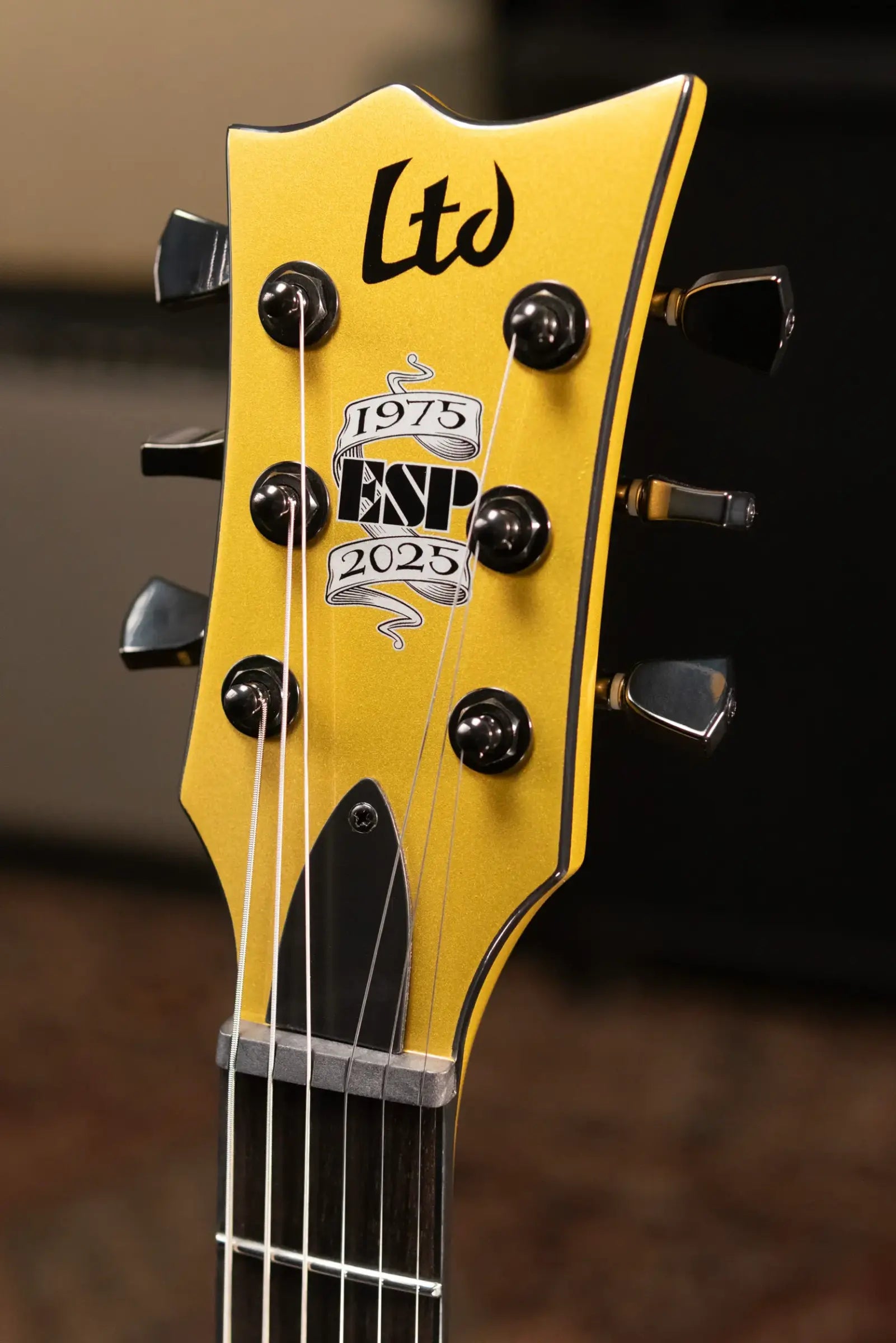 ESP LTD EC-2025 50th Anniversary Electric Guitar - Metallic Gold with Hardshell Case