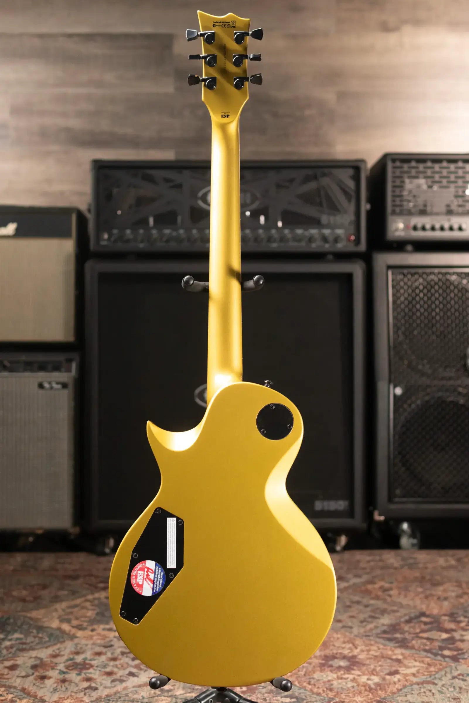 ESP LTD EC-2025 50th Anniversary Electric Guitar - Metallic Gold with Hardshell Case