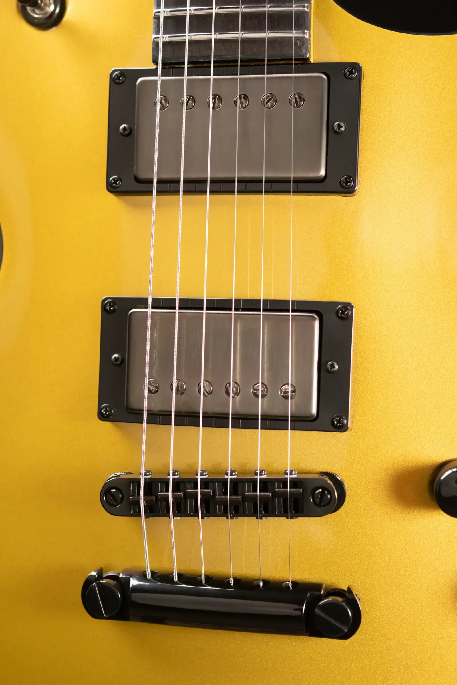 ESP LTD EC-2025 50th Anniversary Electric Guitar - Metallic Gold with Hardshell Case