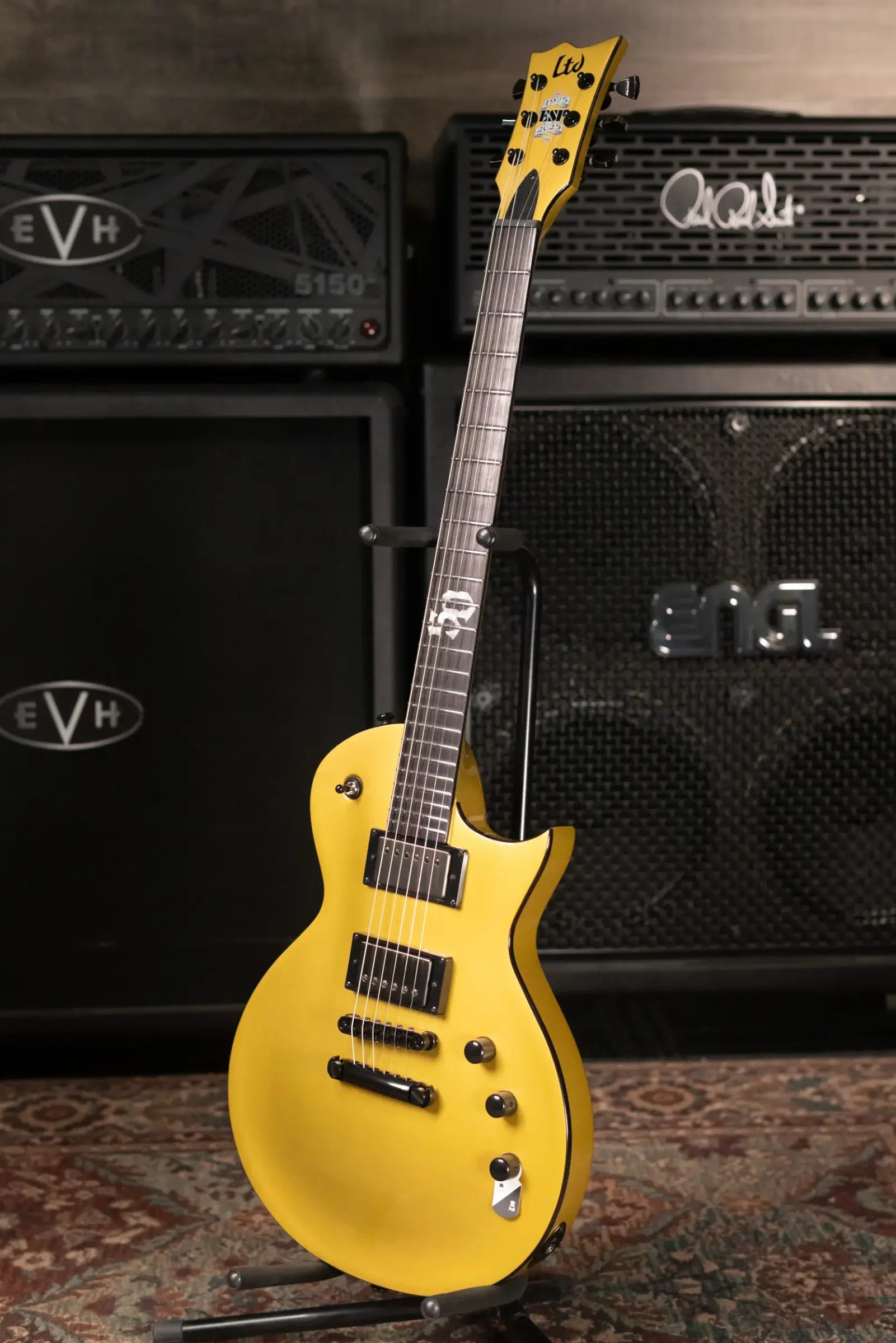 ESP LTD EC-2025 50th Anniversary Electric Guitar - Metallic Gold with Hardshell Case