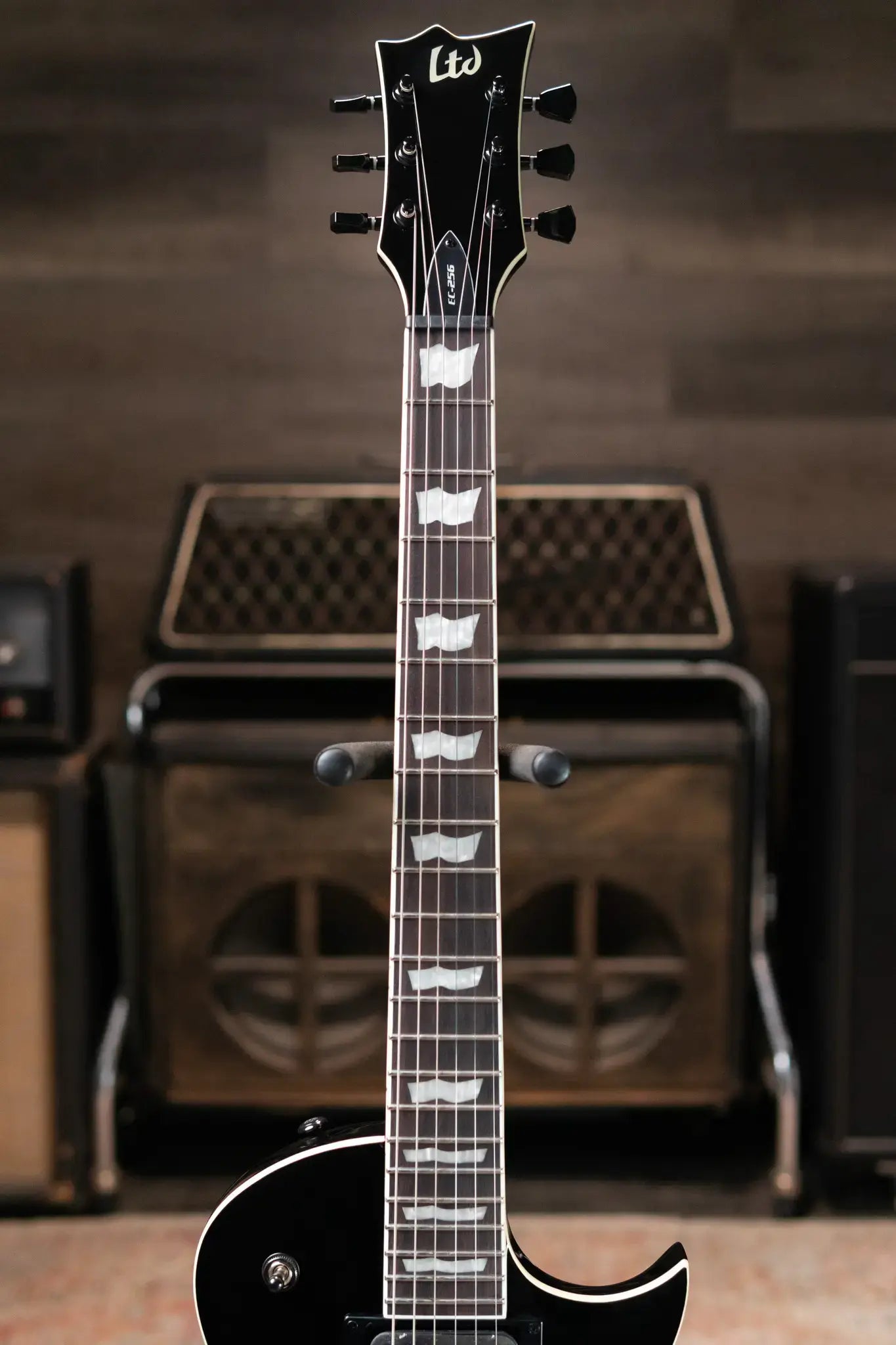 ESP LTD EC-256 Electric Guitar - Silver Sunburst Teardrop