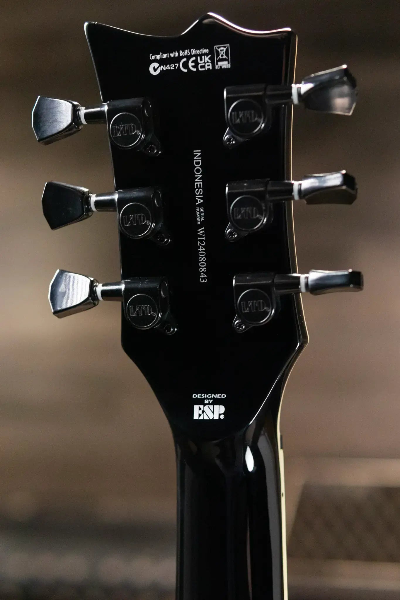 ESP LTD EC-256 Electric Guitar - Silver Sunburst Teardrop