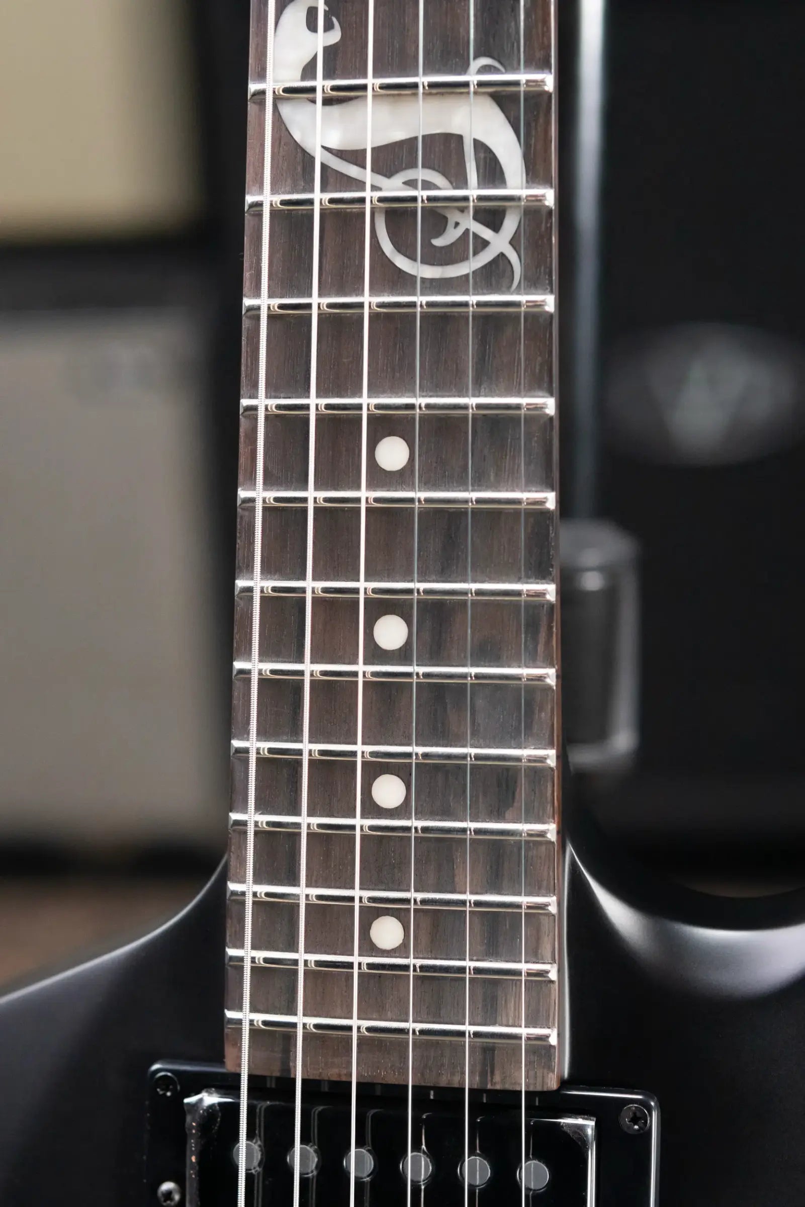 ESP LTD James Hetfield Signature Snakebyte Electric Guitar - Satin Black with Hardshell Case