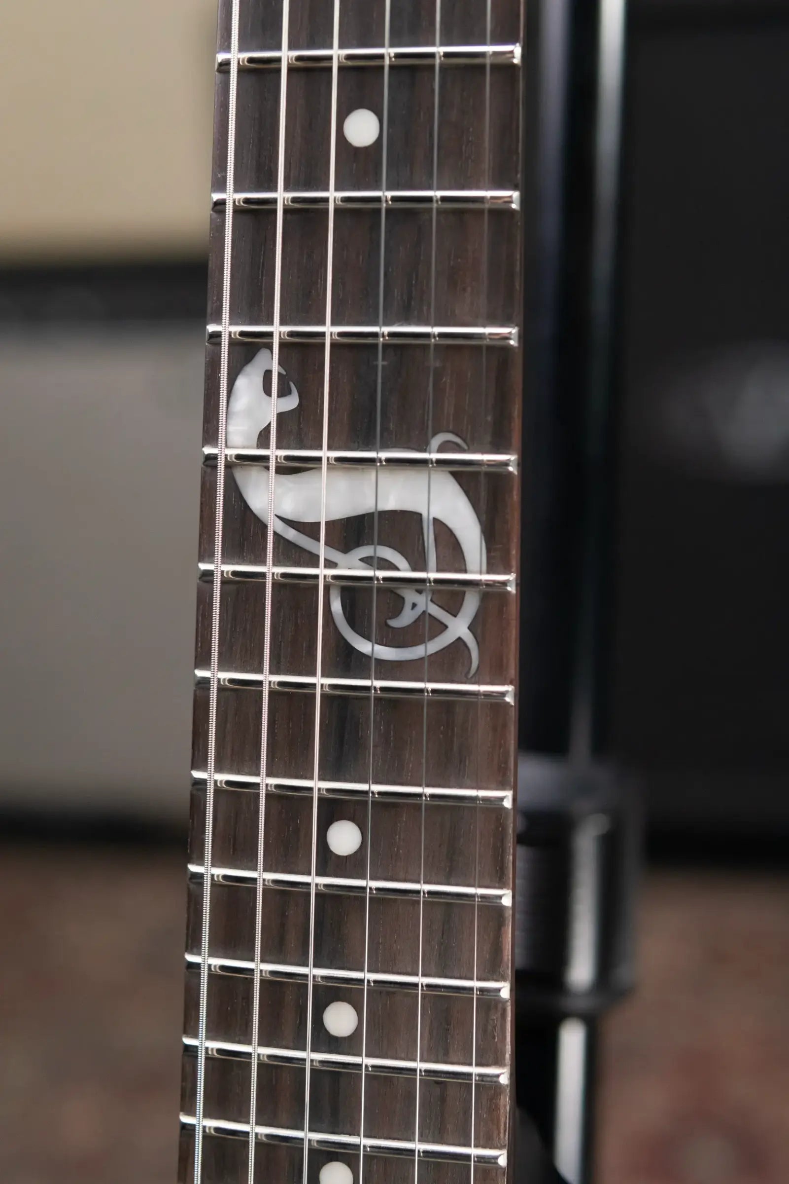 ESP LTD James Hetfield Signature Snakebyte Electric Guitar - Satin Black with Hardshell Case