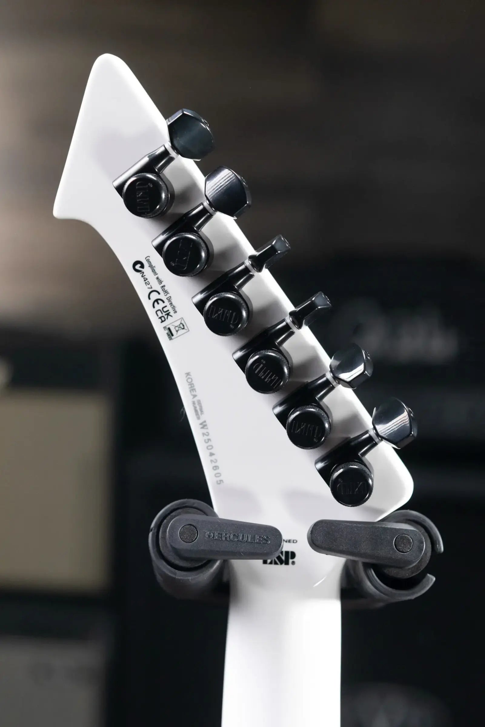 ESP LTD James Hetfield Signature Snakebyte Electric Guitar - Snow White with Hardshell Case