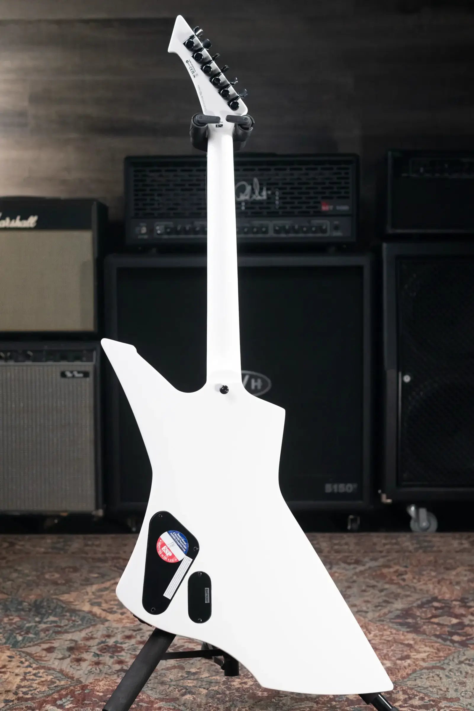 ESP LTD James Hetfield Signature Snakebyte Electric Guitar - Snow White with Hardshell Case