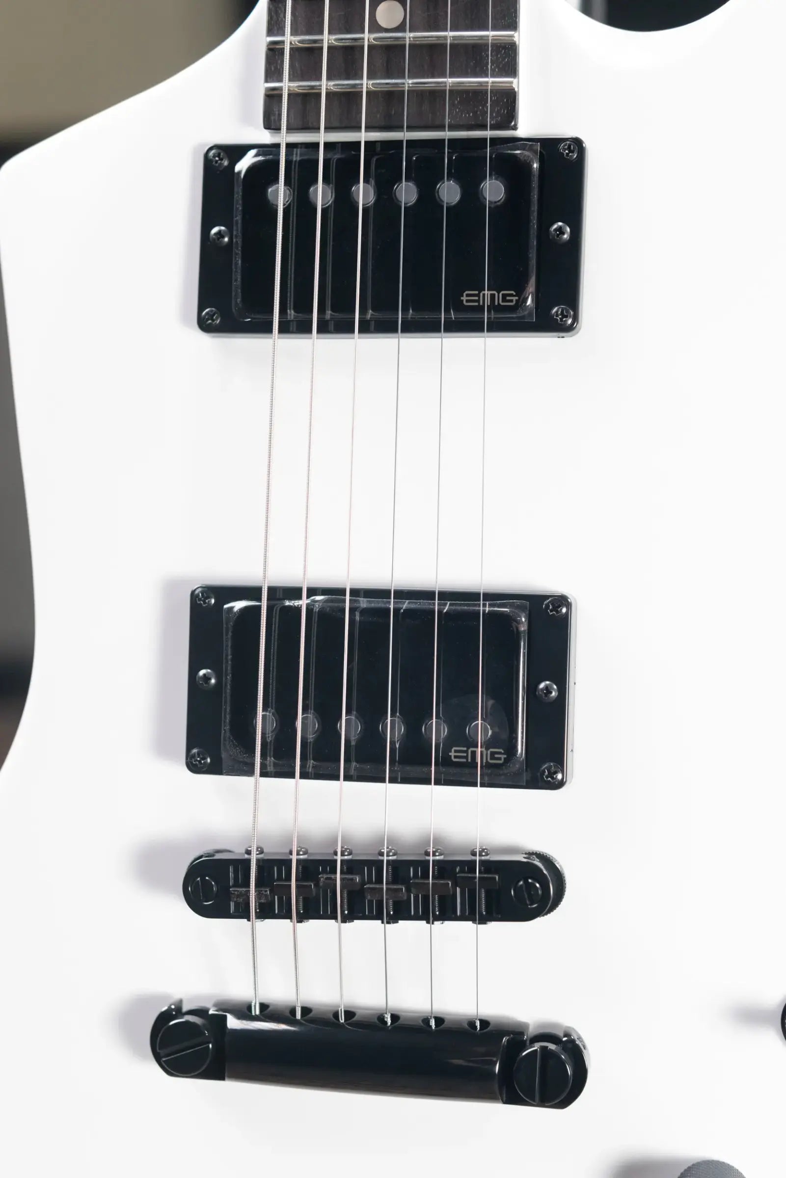 ESP LTD James Hetfield Signature Snakebyte Electric Guitar - Snow White with Hardshell Case