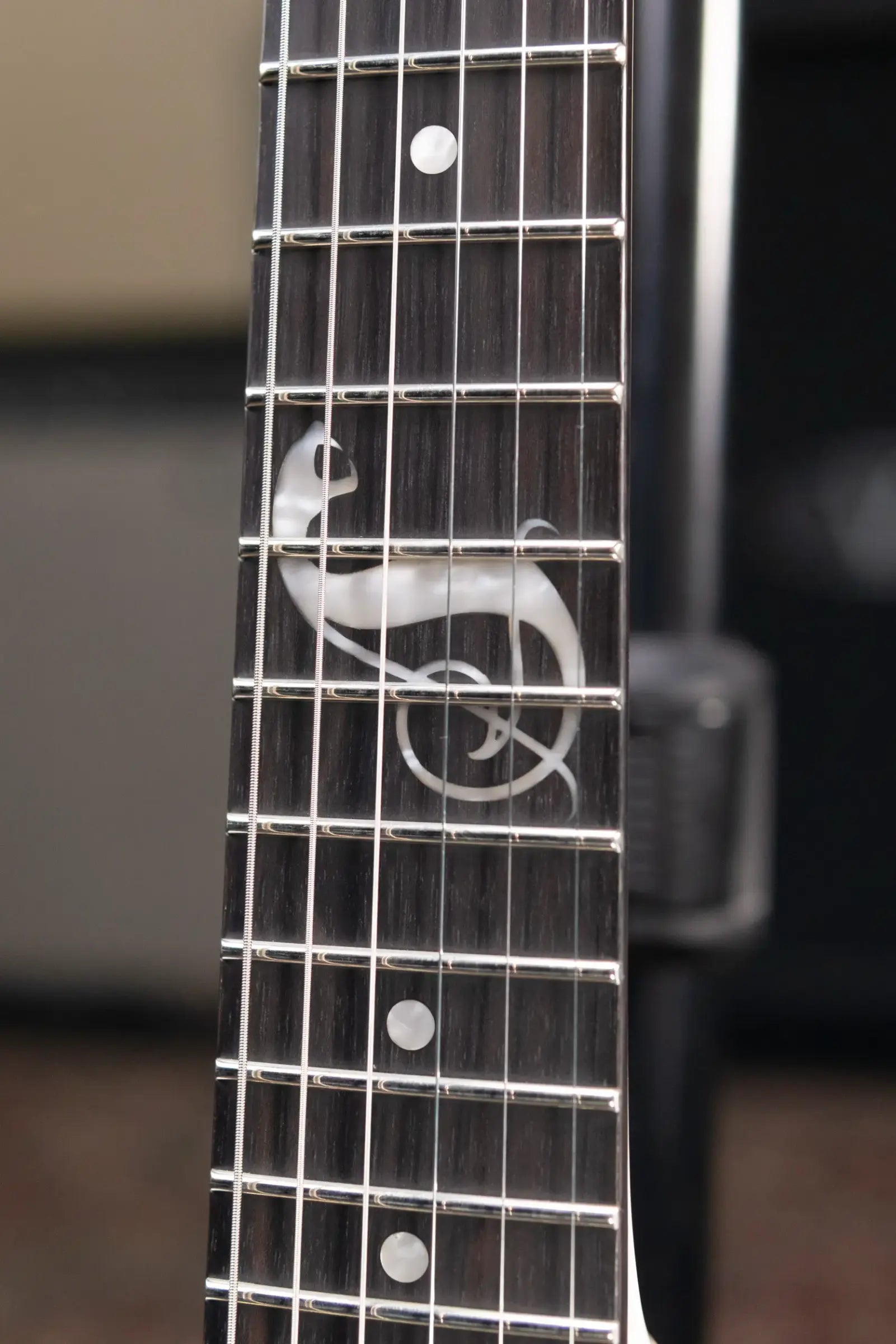 ESP LTD James Hetfield Signature Snakebyte Electric Guitar - Snow White with Hardshell Case