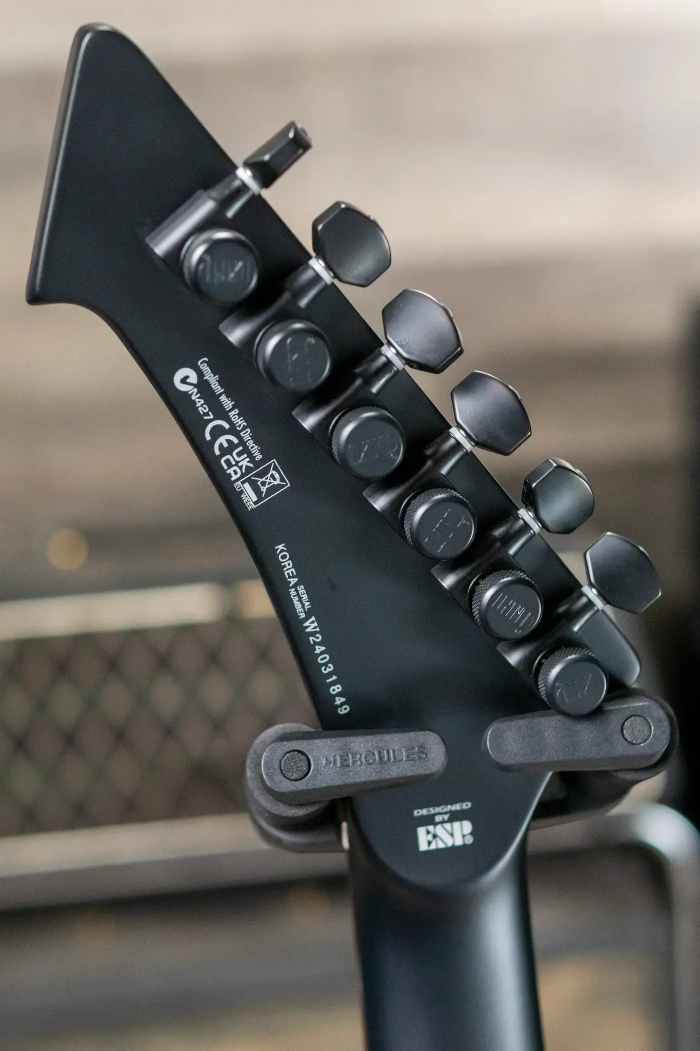 ESP LTD James Hetfield Signature Vulture Electric Guitar - Black