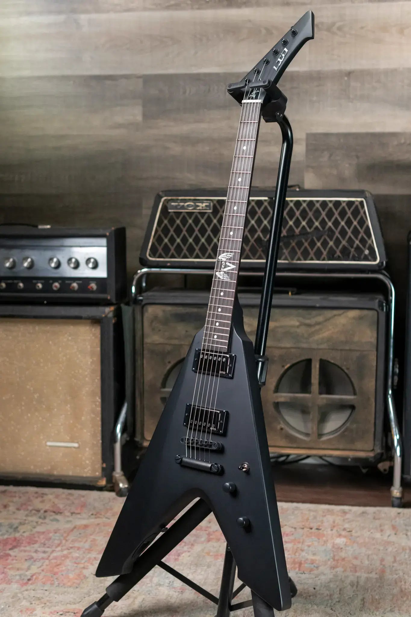 ESP LTD James Hetfield Signature Vulture Electric Guitar - Black