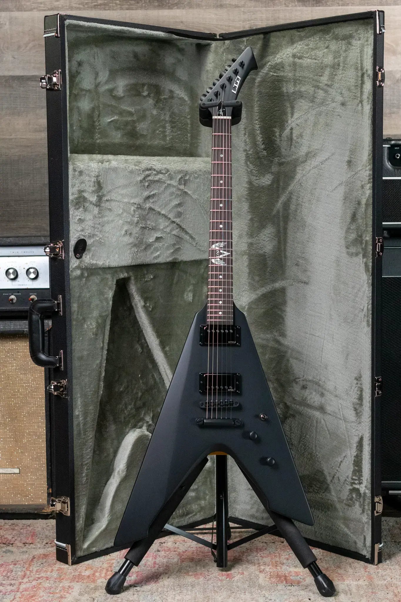 ESP LTD James Hetfield Signature Vulture Electric Guitar - Black