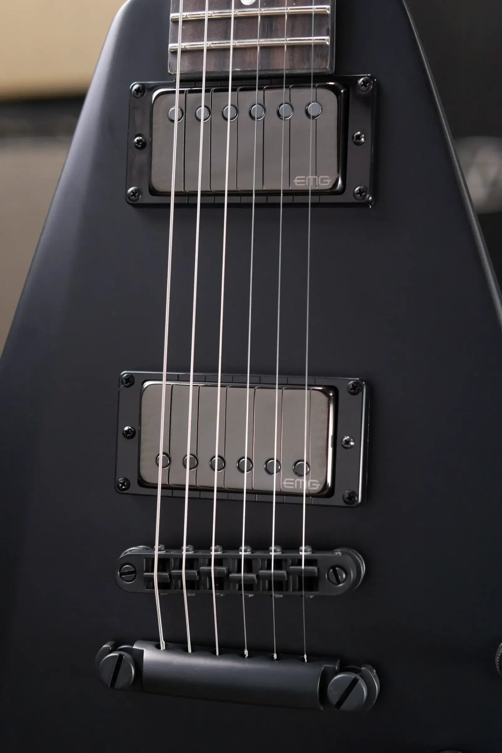ESP LTD James Hetfield Signature Vulture Electric Guitar - Black with Hardshell Case