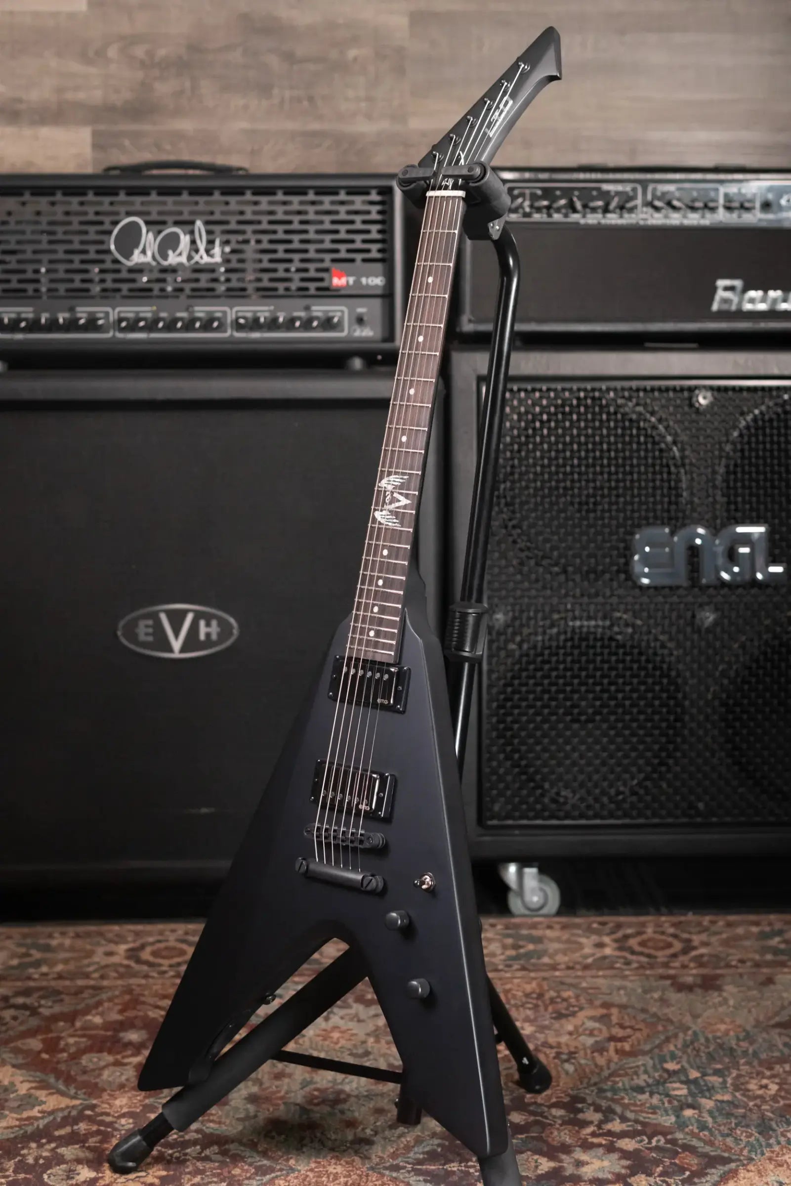 ESP LTD James Hetfield Signature Vulture Electric Guitar - Black with Hardshell Case