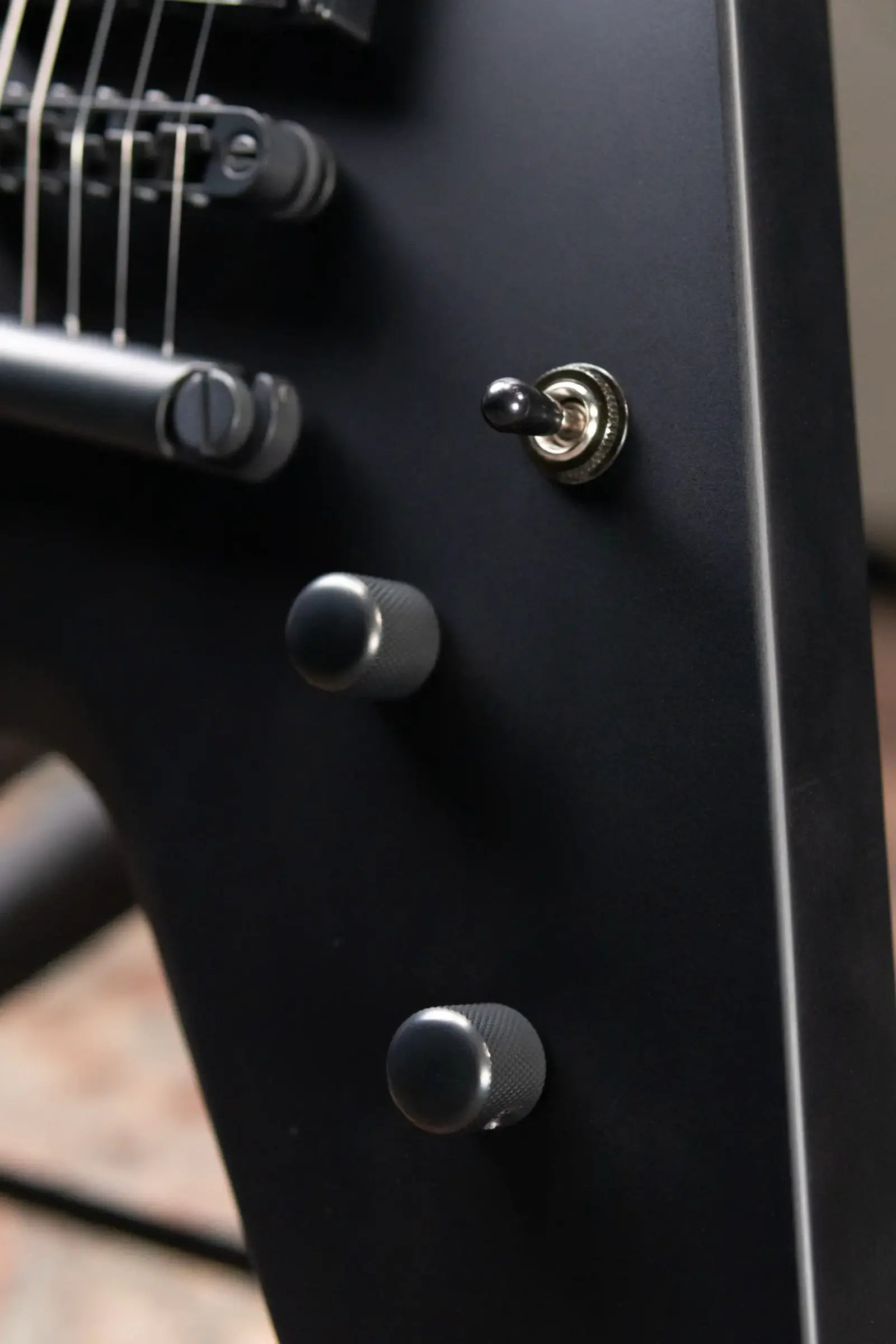 ESP LTD James Hetfield Signature Vulture Electric Guitar - Satin Black with Hardshell Case