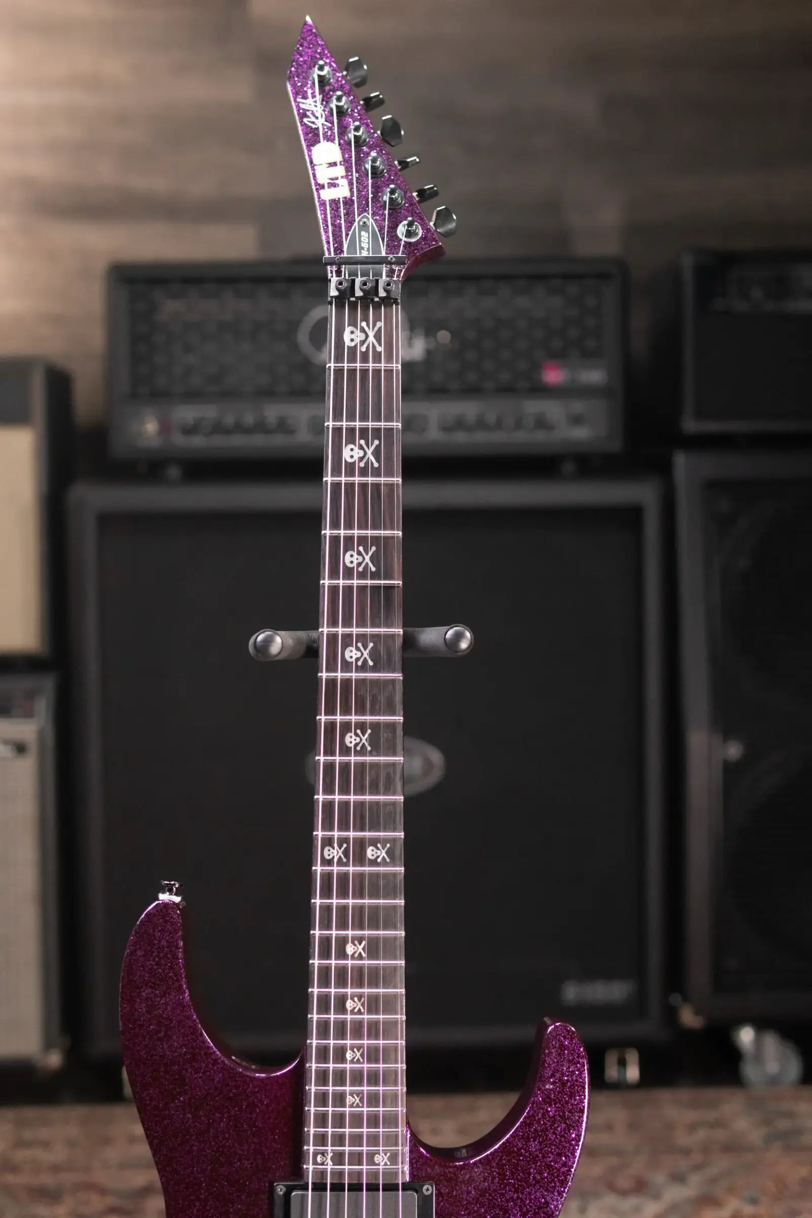 ESP LTD KH-602 Kirk Hammett Signature Electric Guitar - Purple Sparkle with Hardshell Case - Used