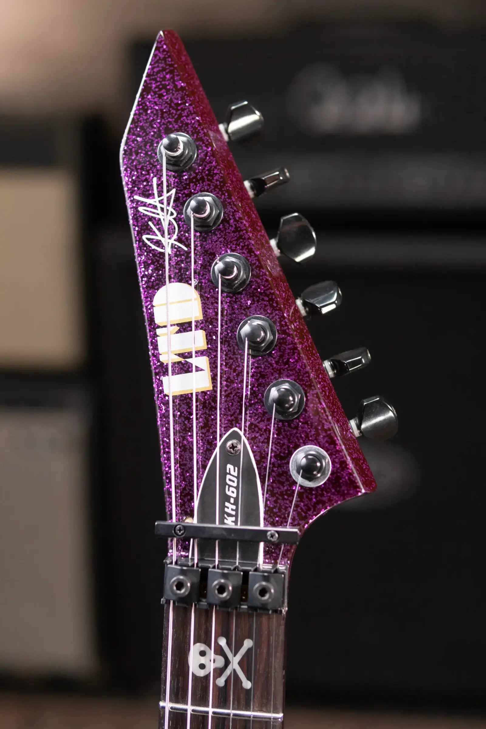 ESP LTD KH-602 Kirk Hammett Signature Electric Guitar - Purple Sparkle with Hardshell Case - Used