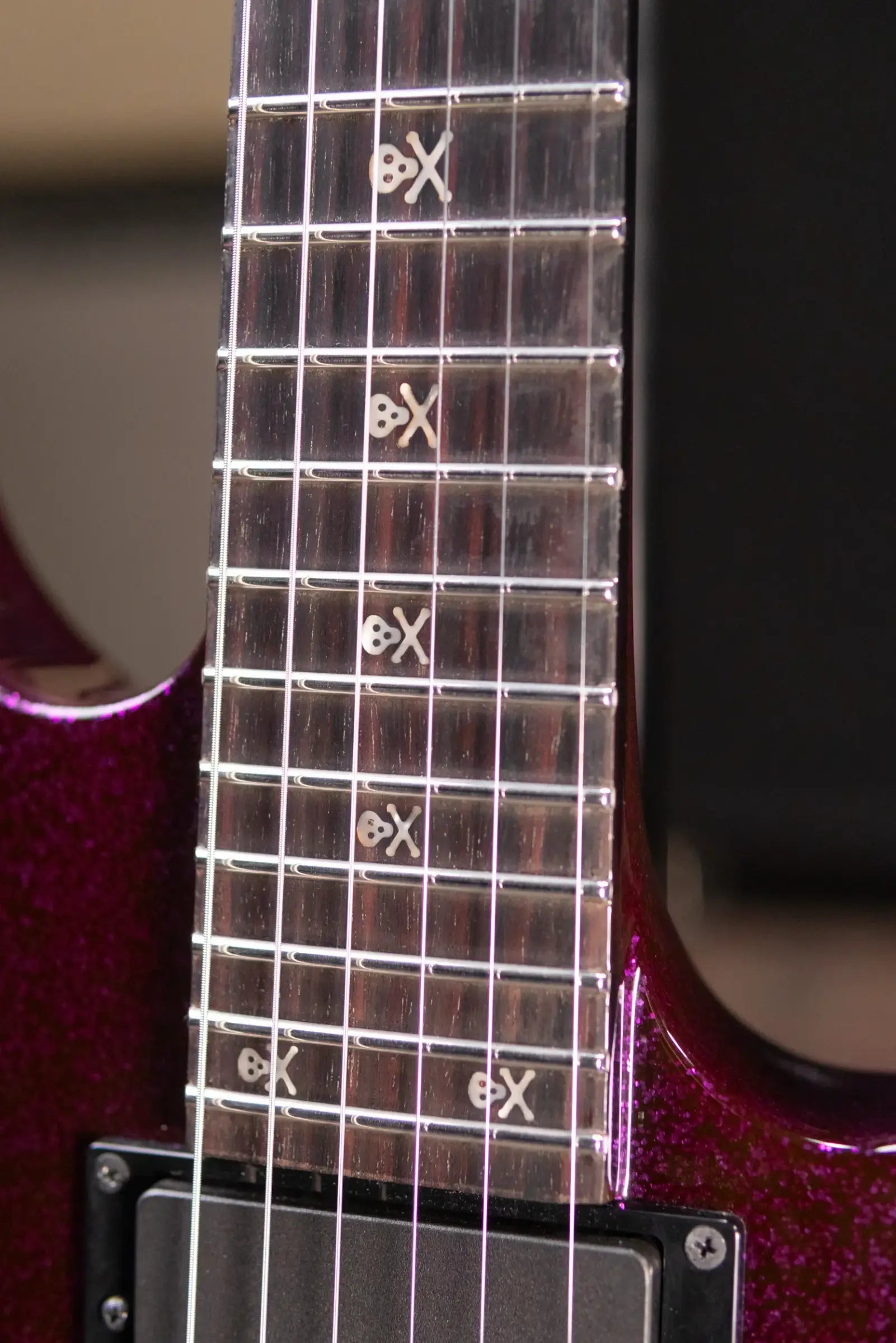 ESP LTD KH-602 Kirk Hammett Signature Electric Guitar - Purple Sparkle with Hardshell Case - Used