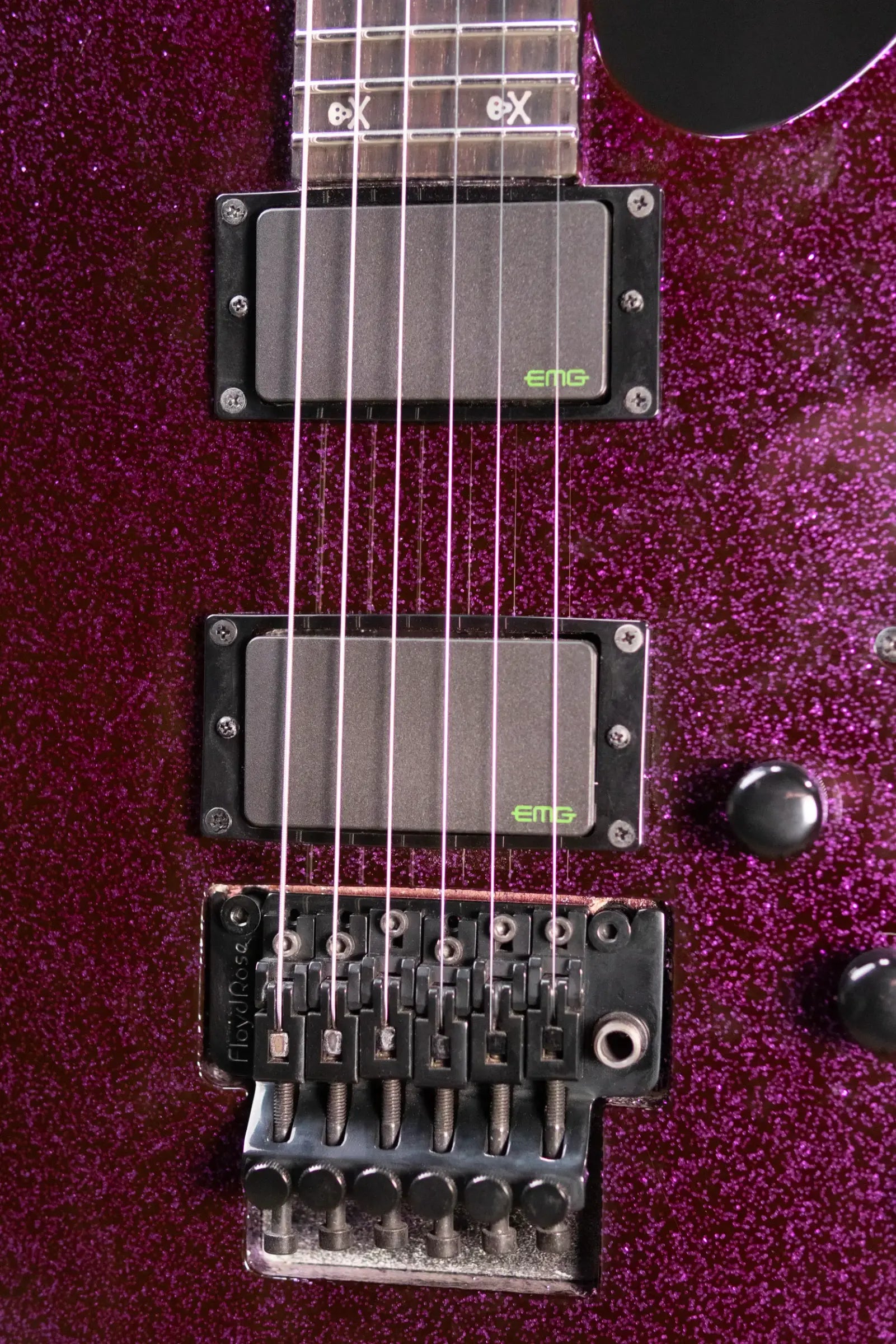 ESP LTD KH-602 Kirk Hammett Signature Electric Guitar - Purple Sparkle with Hardshell Case - Used