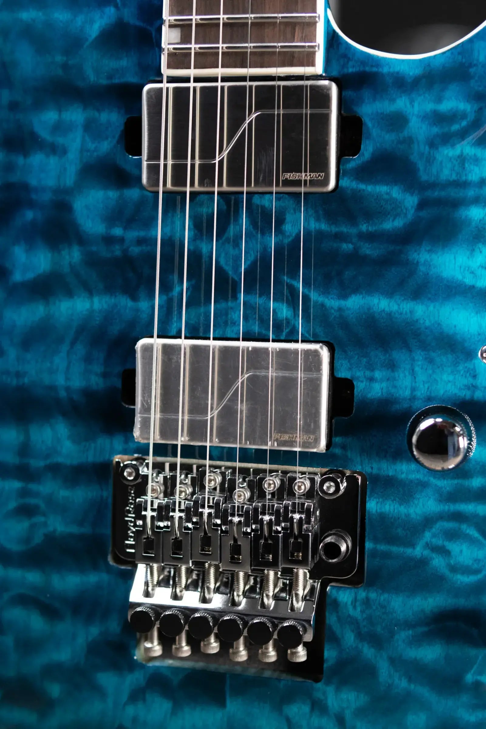 ESP LTD MH-1000 QM Electric Guitar - Black Ocean