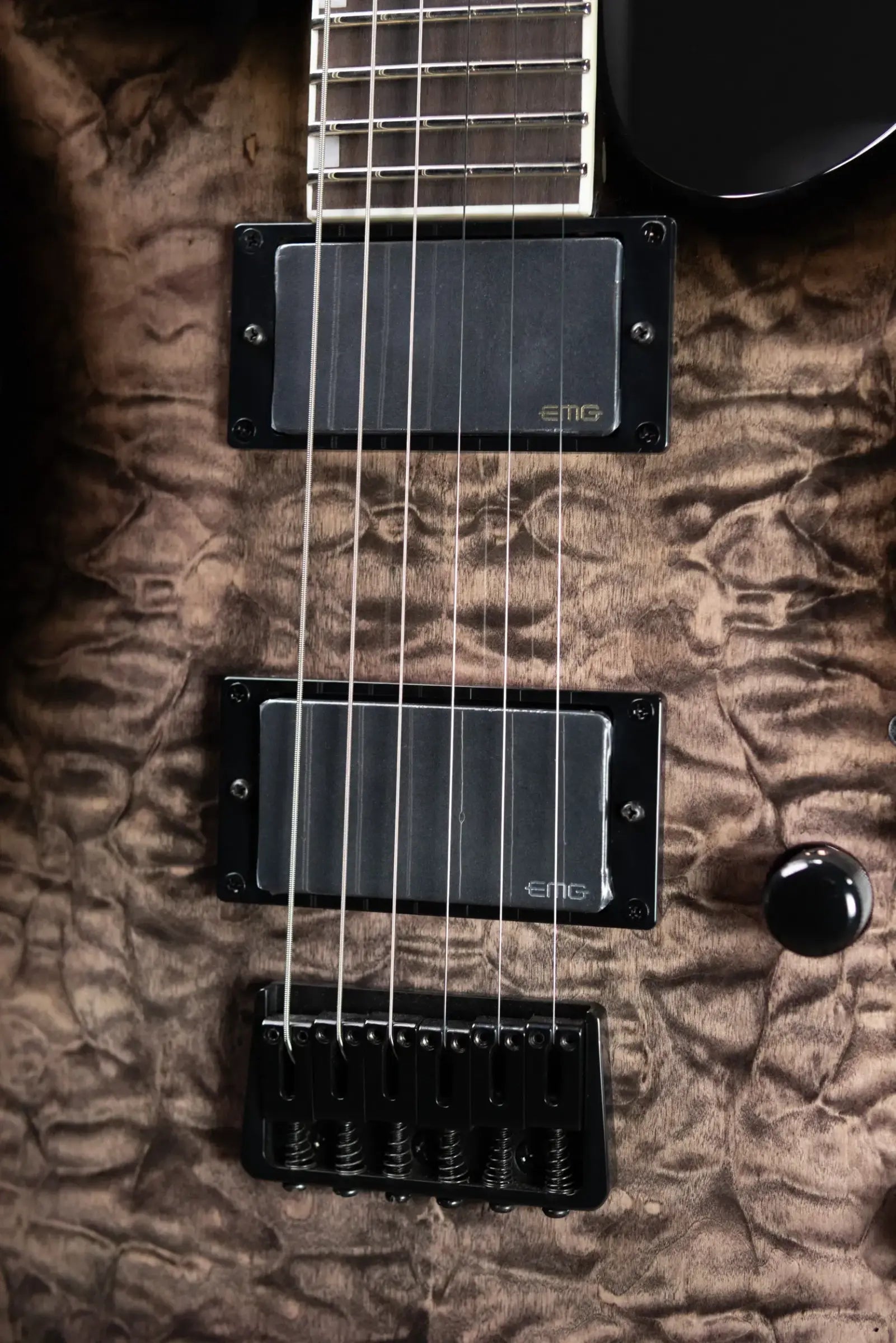 ESP LTD MH-400HT/QM Electric Guitar - See Thru Black Sunburst