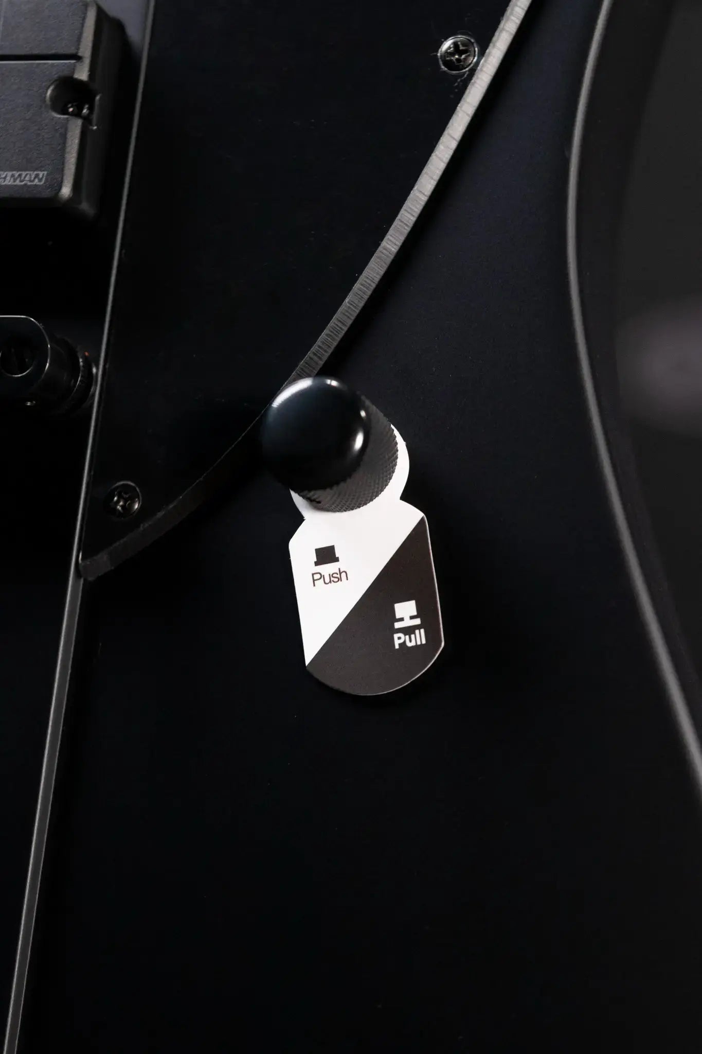 ESP LTD Phoenix-7 Baritone Black Metal Electric Guitar - Black Satin