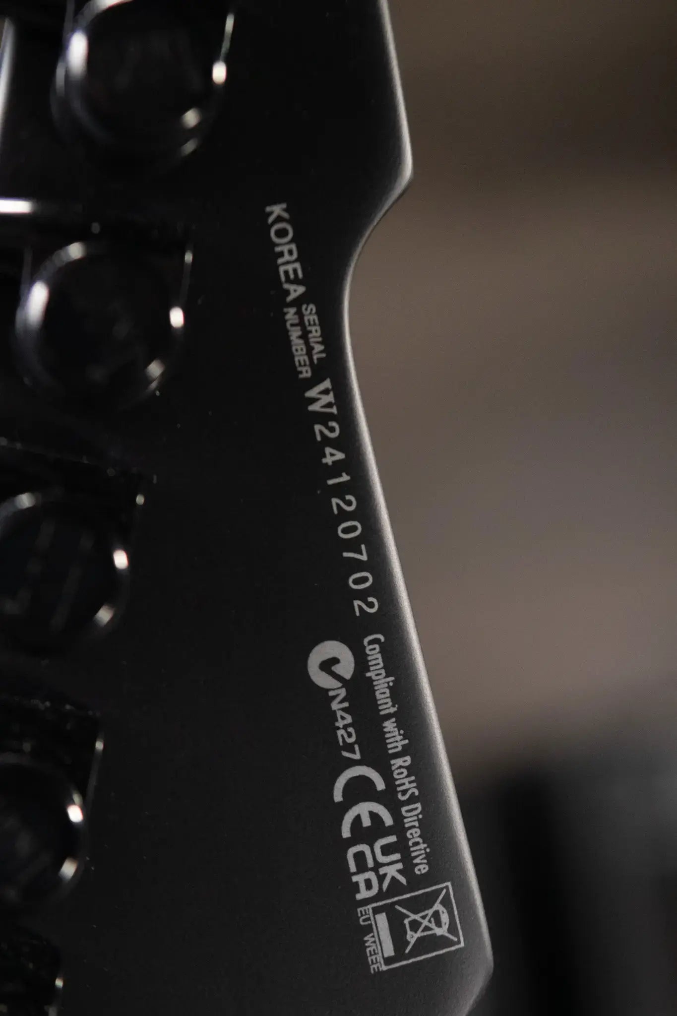 ESP LTD Phoenix-7 Baritone Black Metal Electric Guitar - Black Satin