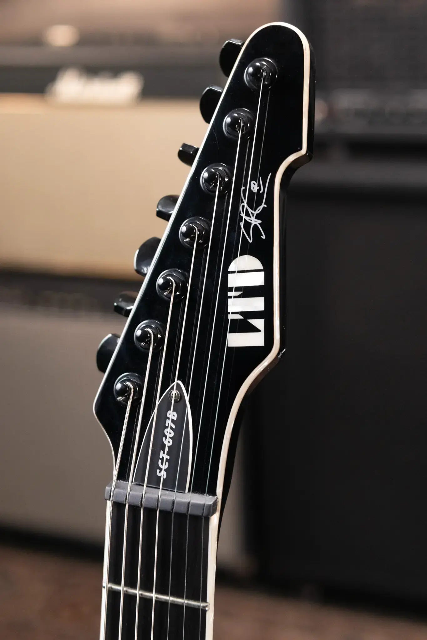 ESP LTD SCT-607B Stephen Carpenter Signature 7-String Baritone Electric Guitar - Black - Used