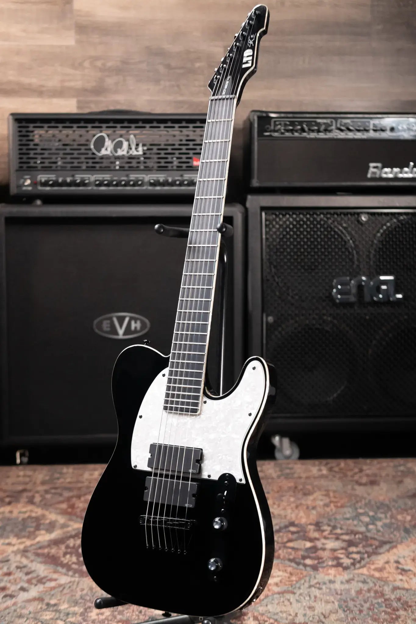 ESP LTD SCT-607B Stephen Carpenter Signature 7-String Baritone Electric Guitar - Black - Used