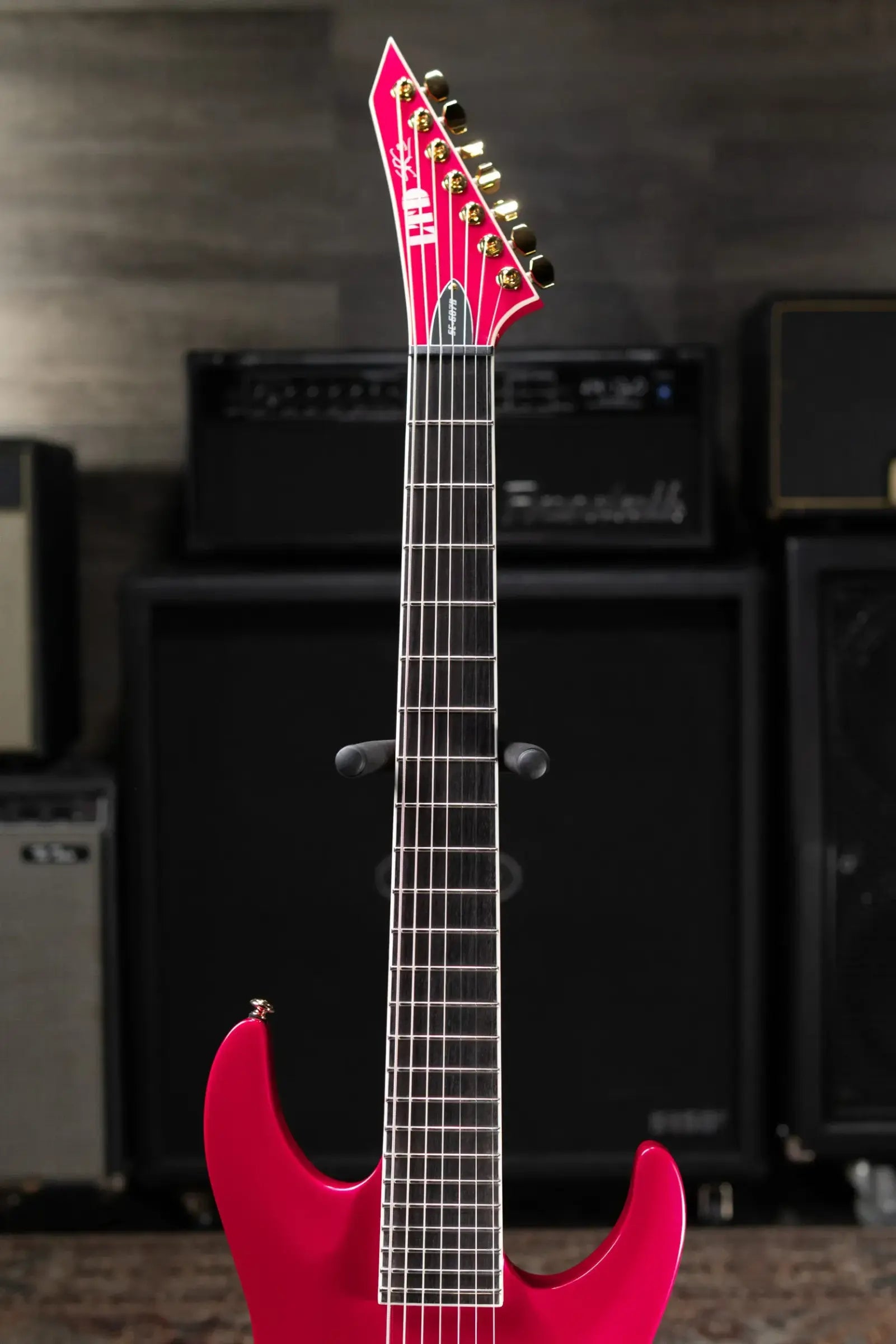 ESP LTD SC-607B Stephen Carpenter Signature 7-String Baritone Electric Guitar - Magenta with Hardshell Case