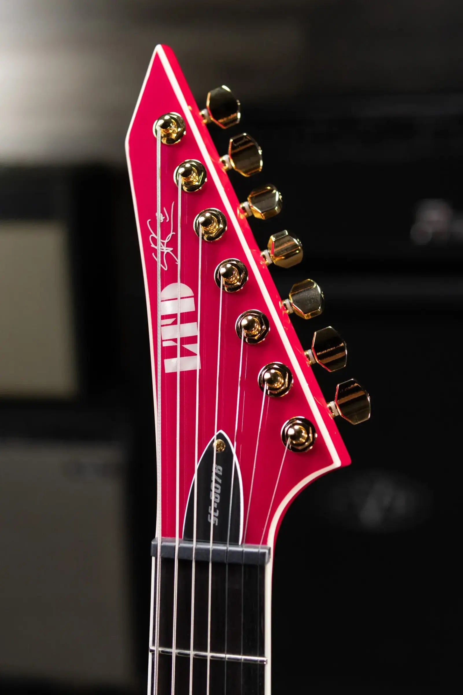 ESP LTD SC-607B Stephen Carpenter Signature 7-String Baritone Electric Guitar - Magenta with Hardshell Case