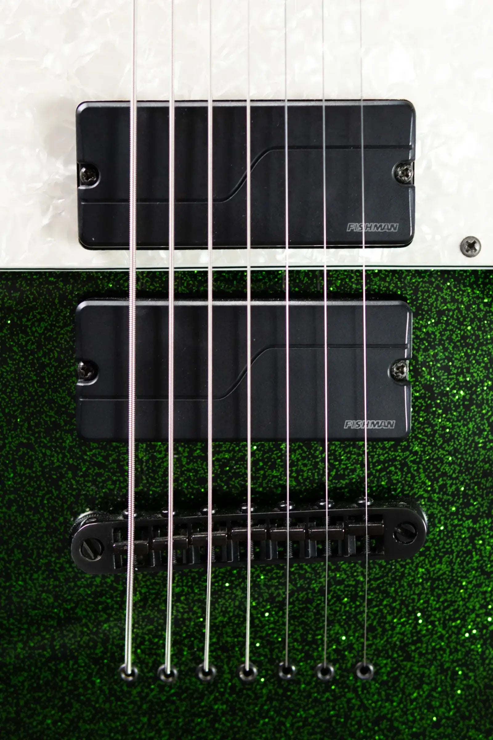 ESP LTD Stephen Carpenter SCT-607B 7-String Electric Guitar - Green Sparkle with Hardshell Case and Upgraded Pickups - Used