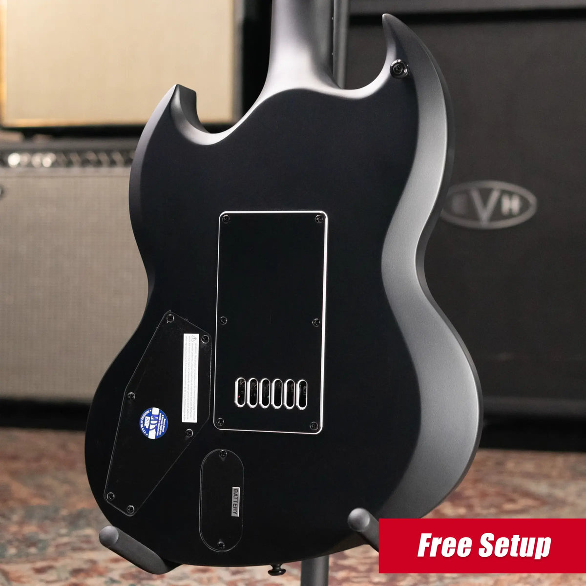 ESP LTD Viper-1001 Evertune Electric Guitar - Charcoal Metallic Satin