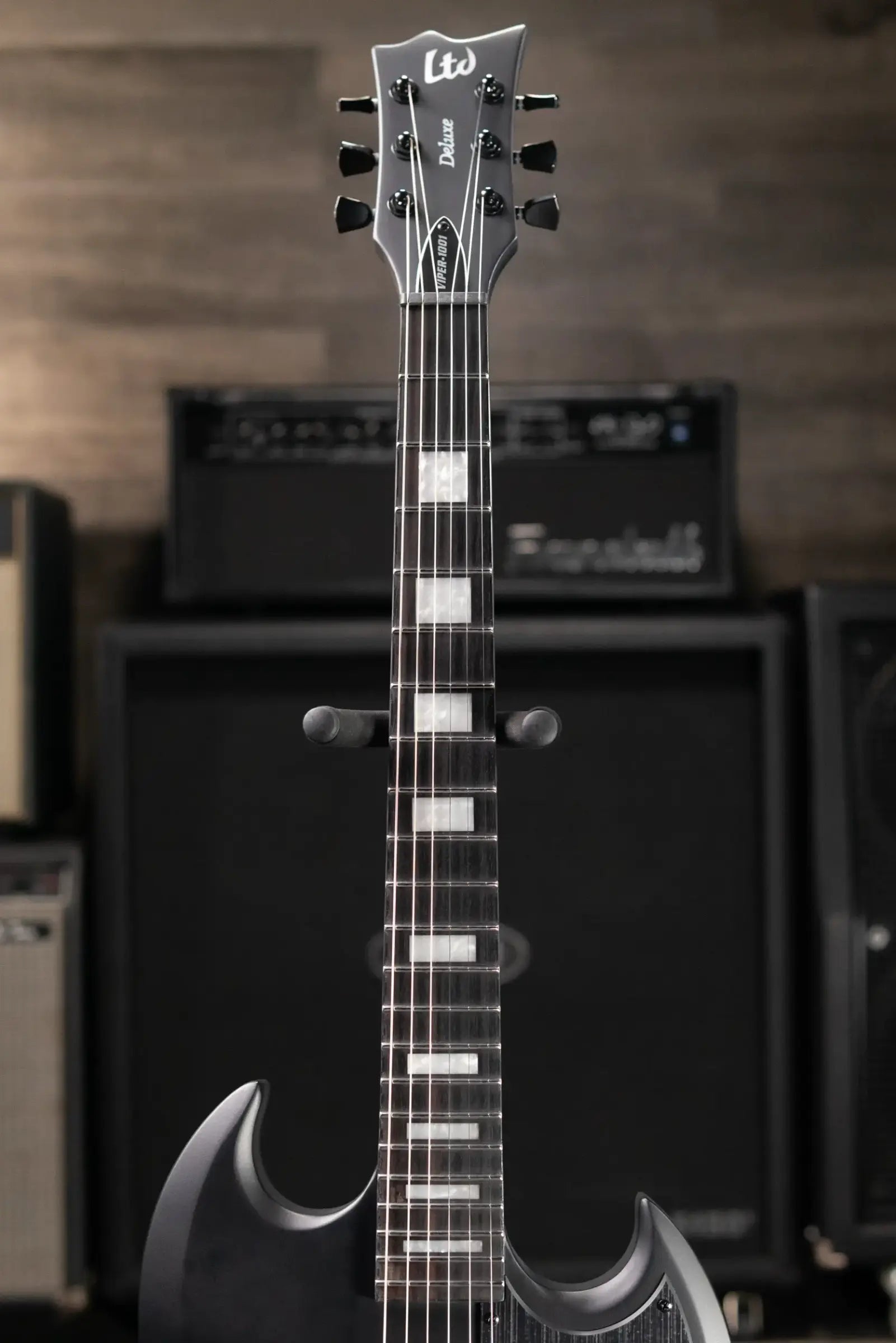ESP LTD Viper-1001 Evertune Electric Guitar - Charcoal Metallic Satin