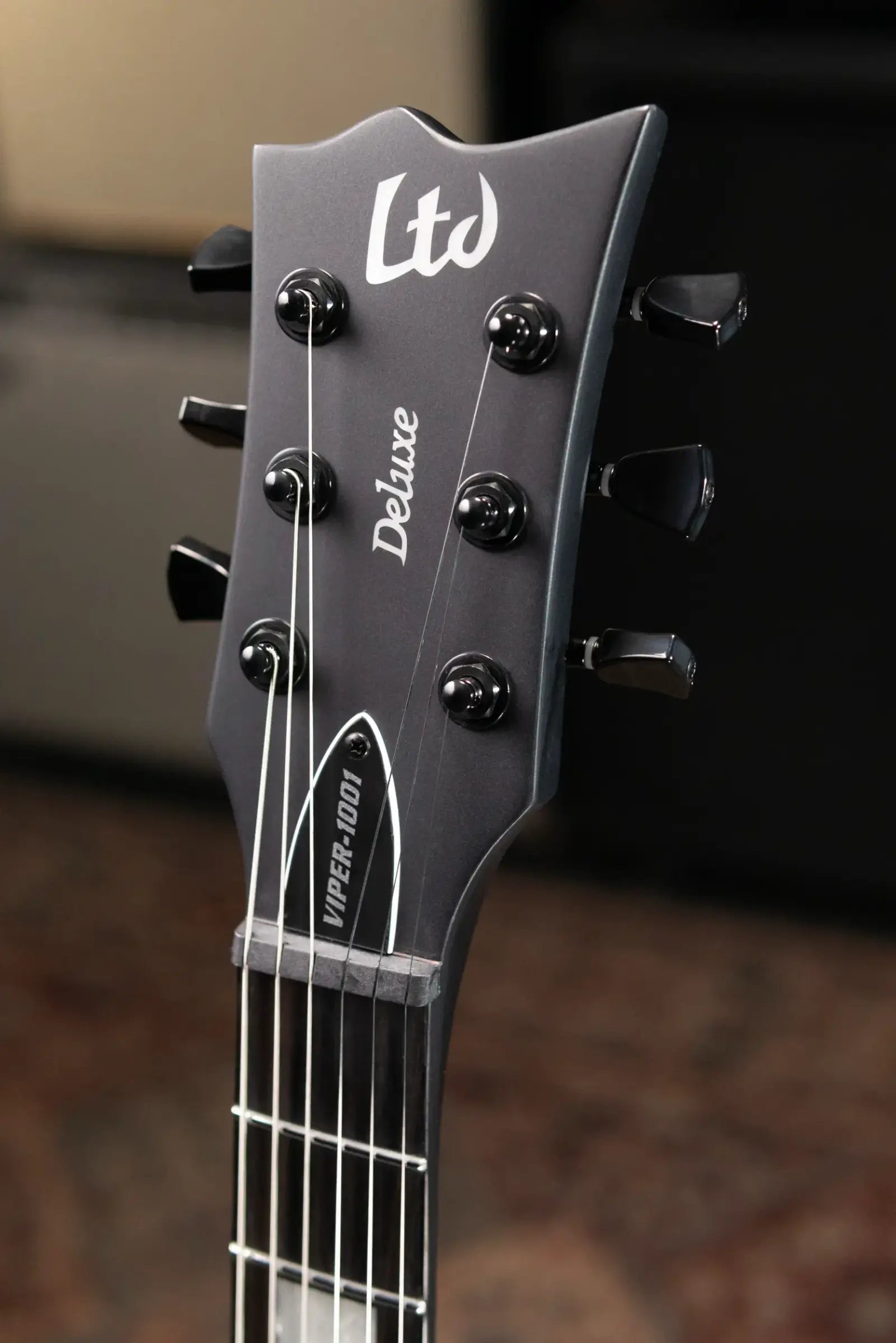 ESP LTD Viper-1001 Evertune Electric Guitar - Charcoal Metallic Satin