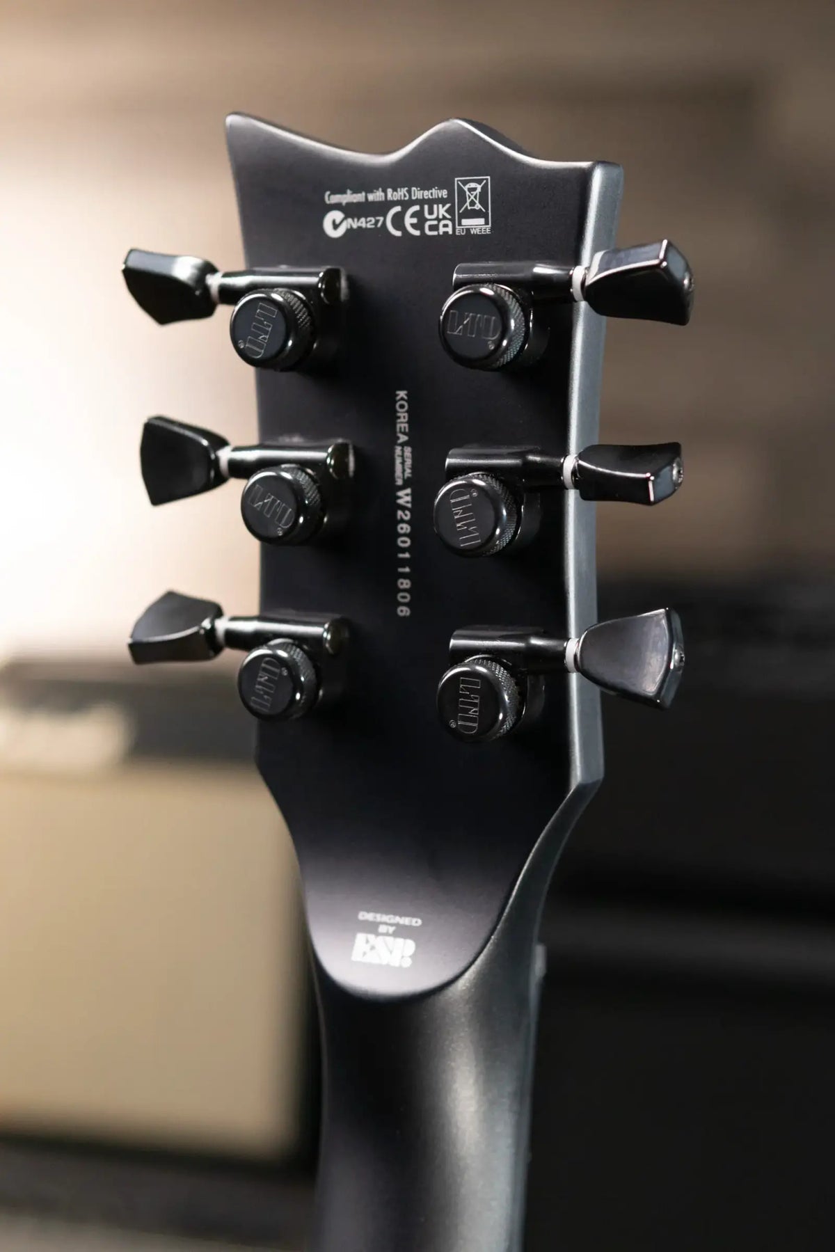 ESP LTD Viper-1001 Evertune Electric Guitar - Charcoal Metallic Satin