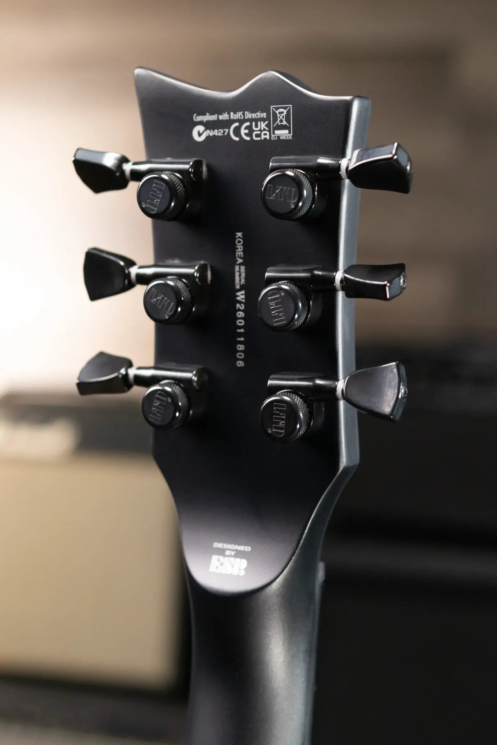 ESP LTD Viper-1001 Evertune Electric Guitar - Charcoal Metallic Satin