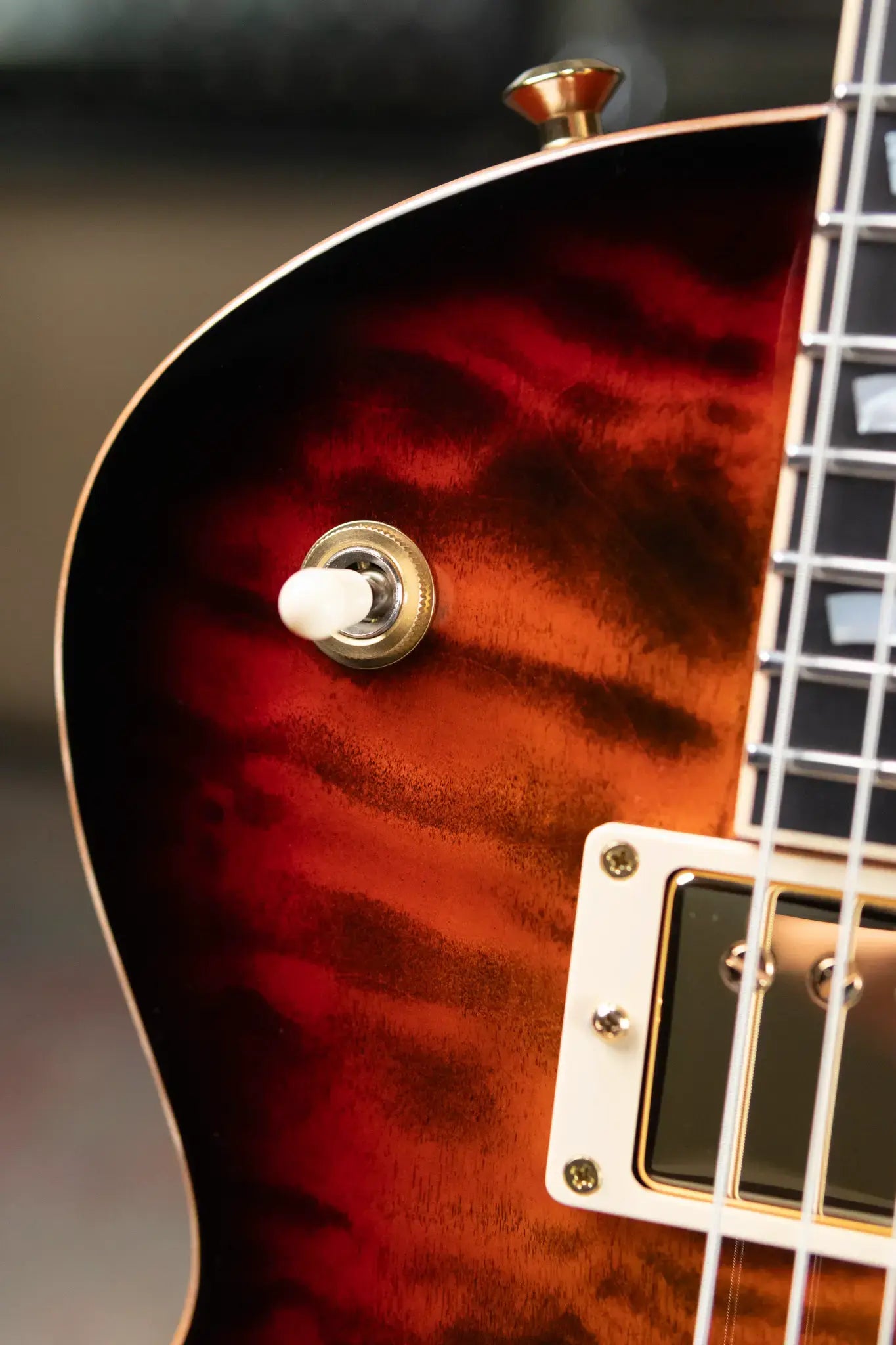 ESP USA Custom Shop Eclipse Electric Guitar - Tiger Eye Sunburst with Hardshell Case